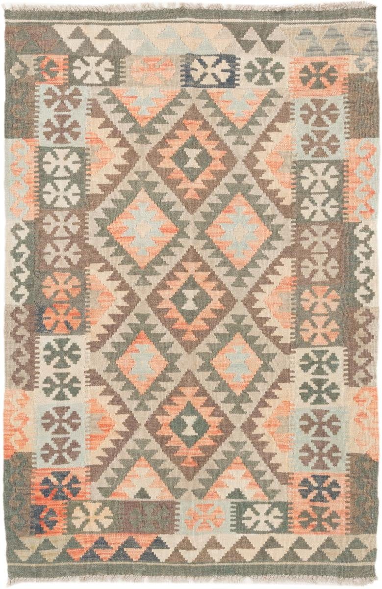 Orientteppich Kelim Afghan 101x149 Handgewebter Orientteppich, Nain Trading, rechteckig, Höhe: 3 mm