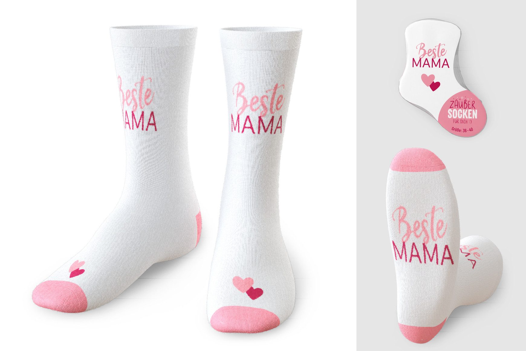 La Vida Kuschelsocken Damen Socken Zaubersocken Gr 36-40 Geschenk la vida Beste Mama 3757351