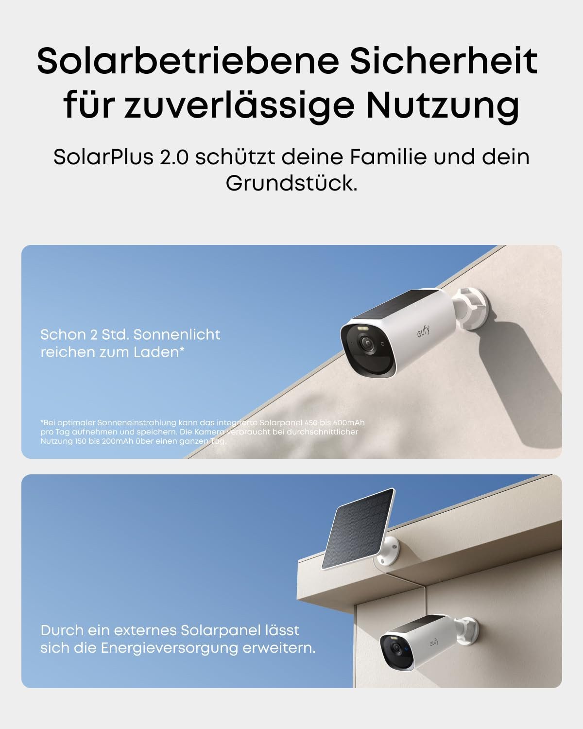 Anker Überwachungskamera T8144 (Drahtlose 2K Solarkamera mit KI-Gesichtserkennung)