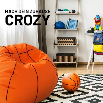 Lumaland Sitzsack Luxury Basketball Sitzkissen, Bodenkissen gaming Bean Bag waschbar robust 370l & 170l