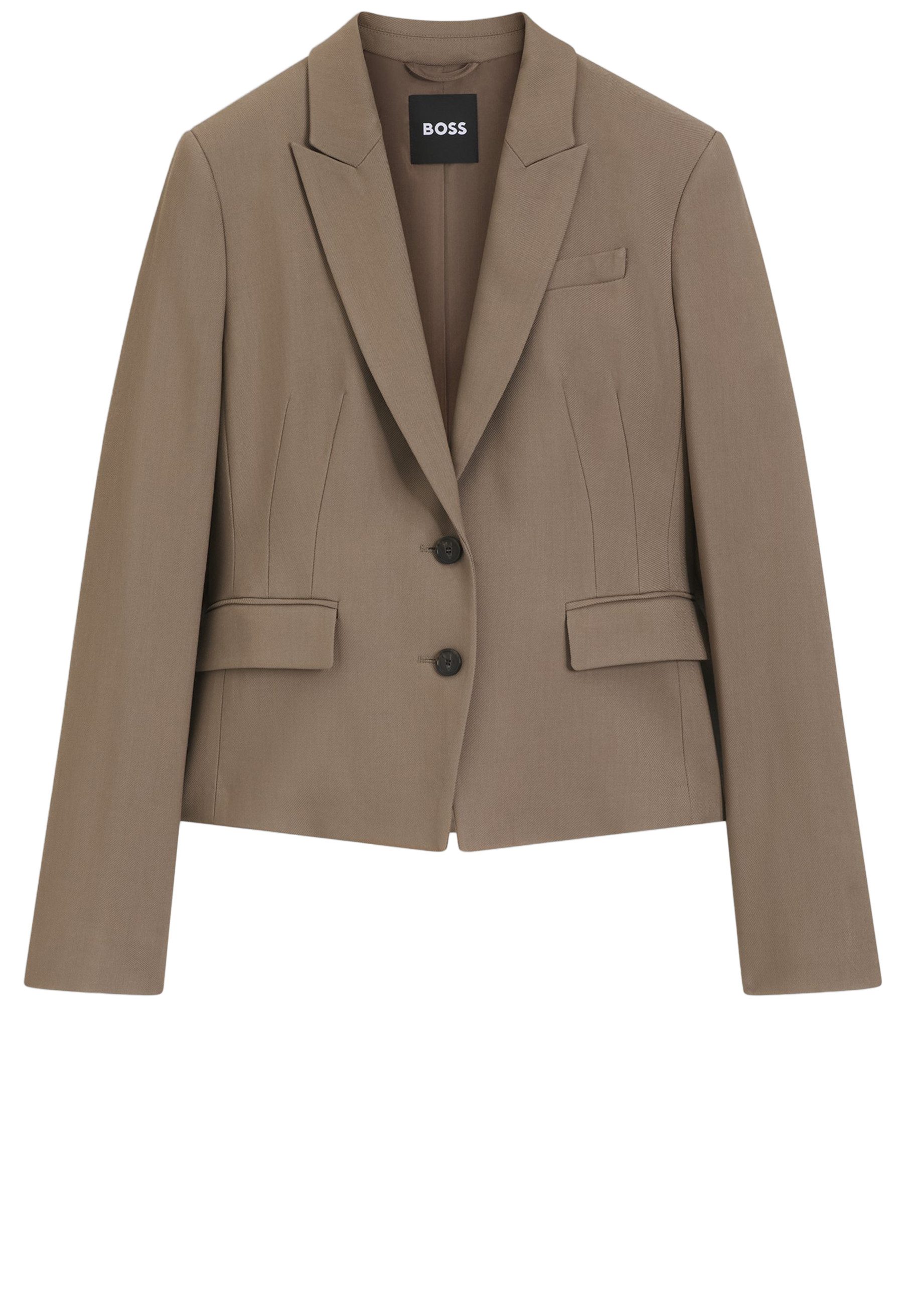 BOSS Jackenblazer Jia aus elastischer Gabardine (1-tlg)