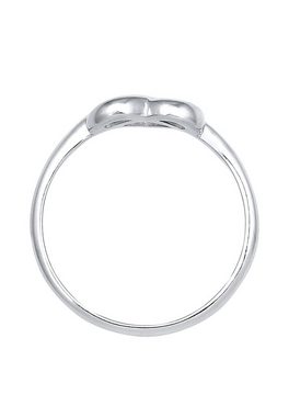 Elli Fingerring Brezel Herz Knoten Trend 925 Sterling Silber