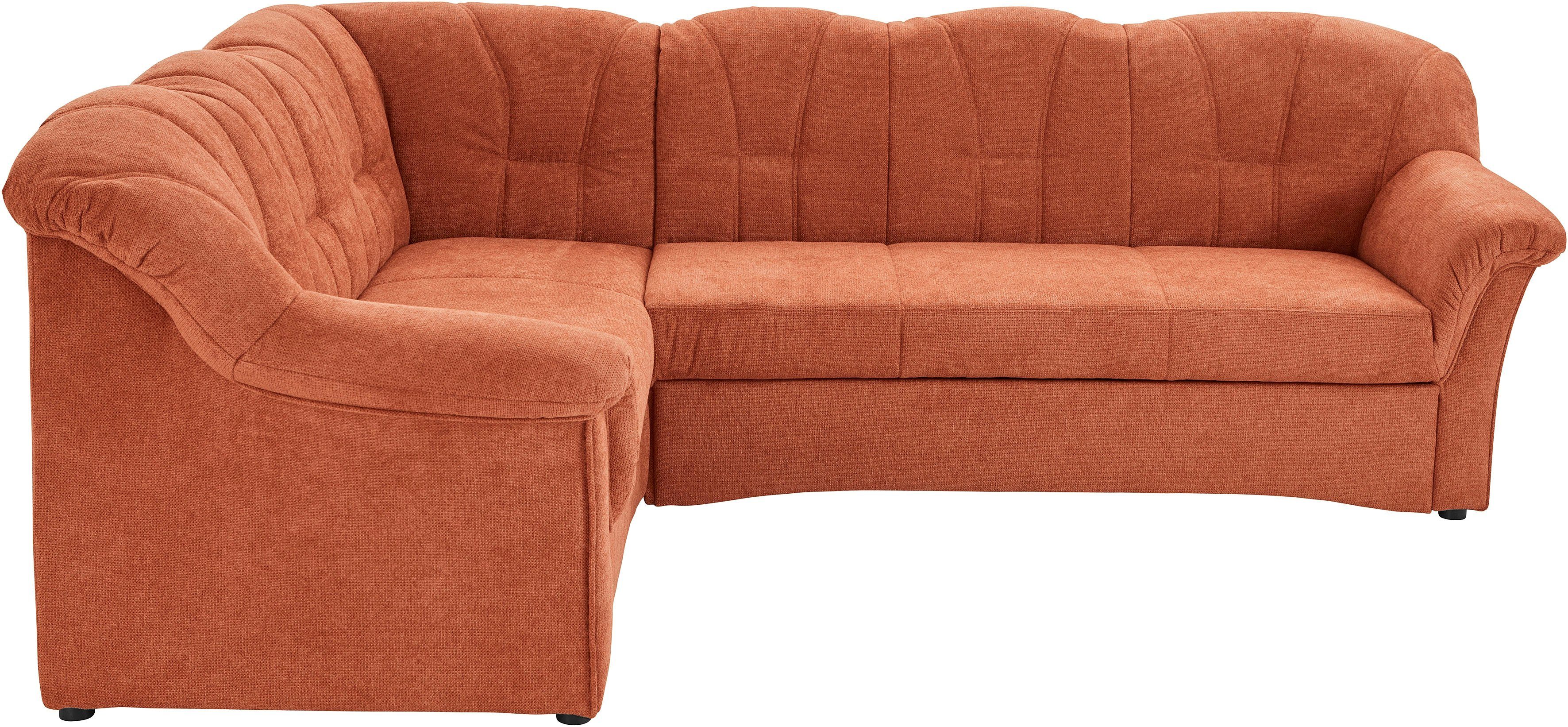 DOMO collection Ecksofa "Modica kompakt und elegant, Breite 244, L-Form", m günstig online kaufen