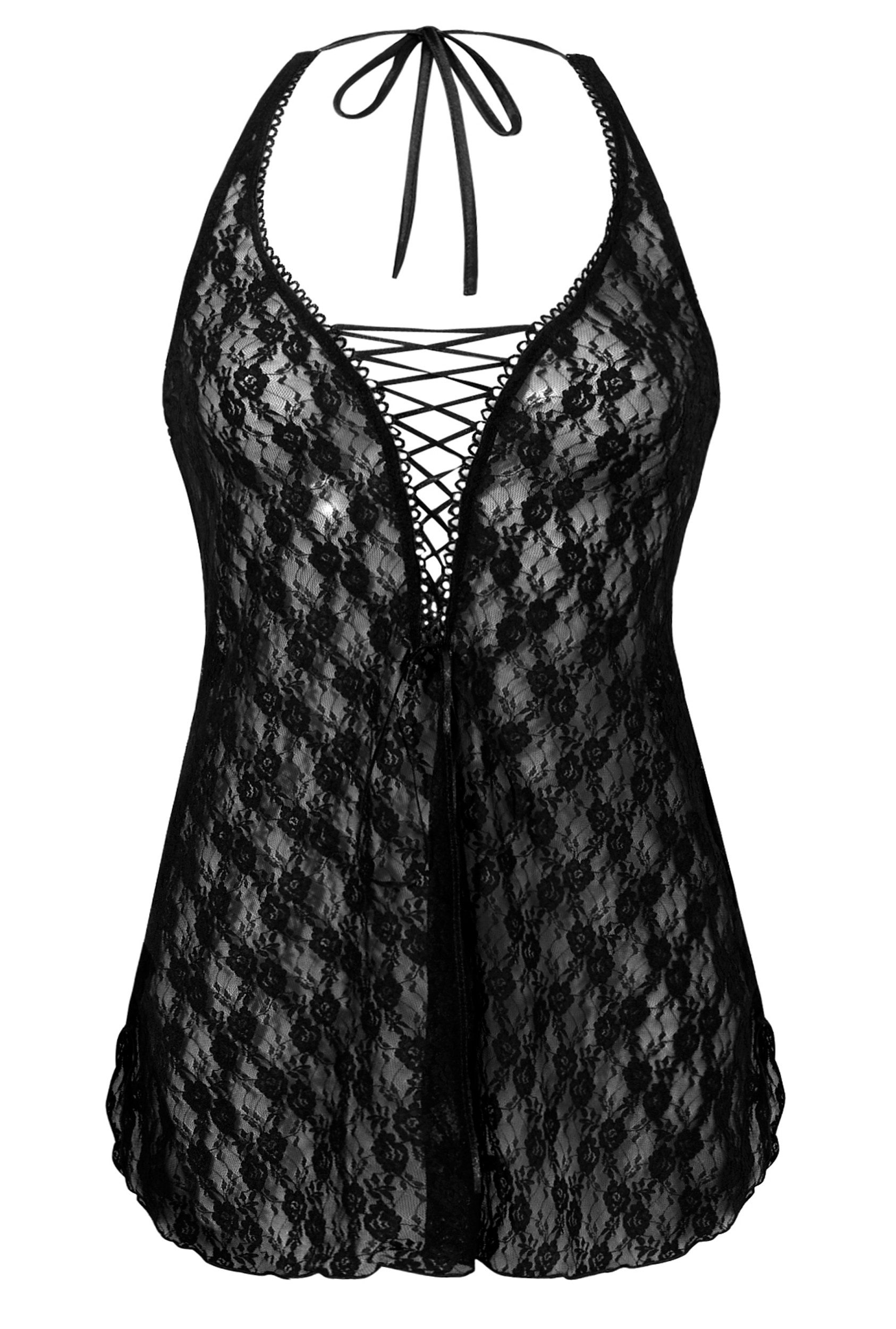 Vanilla night&day Negligé (Set, 1-tlg., 1-teilig) Damen Spitzen-Hemdchen Bl günstig online kaufen