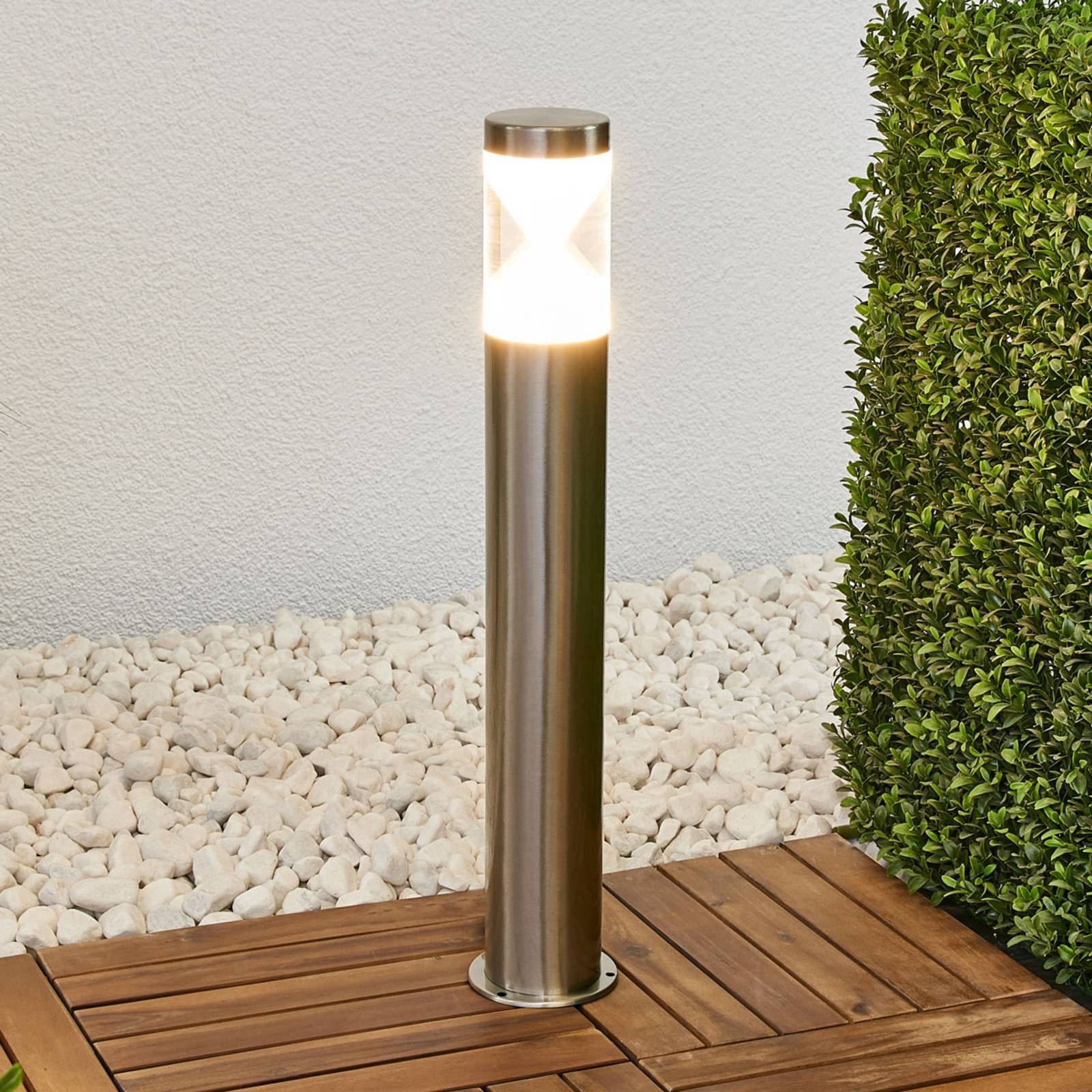 Lindby Außen-Stehlampe Fabrizio, 1 x 4,1 W LED, warmweiß