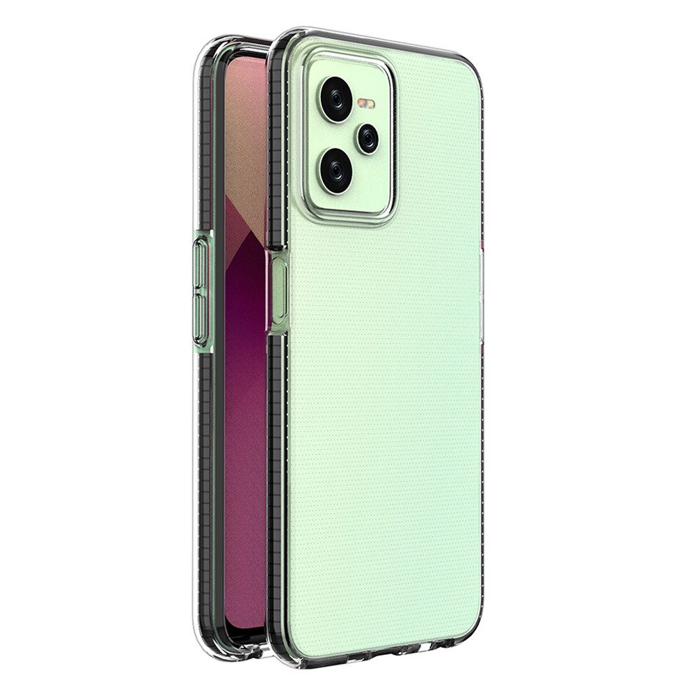 Hurtel Handyhülle Schutzhülle Silikonhülle Rückschale, TPU-Hülle, 1 mm dünn, erhöhte Kanten, Farbrahmen