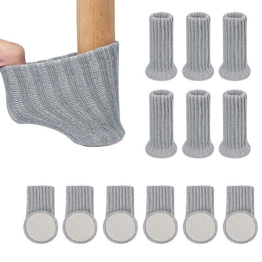 Blusmart Stuhlsocke 12/24-teilige Stuhlbeinkappe, (Hochelastische Möbelsocken, 1 St), Stuhlbeinschoner( Möbel, Stuhlbeine, Tisch)