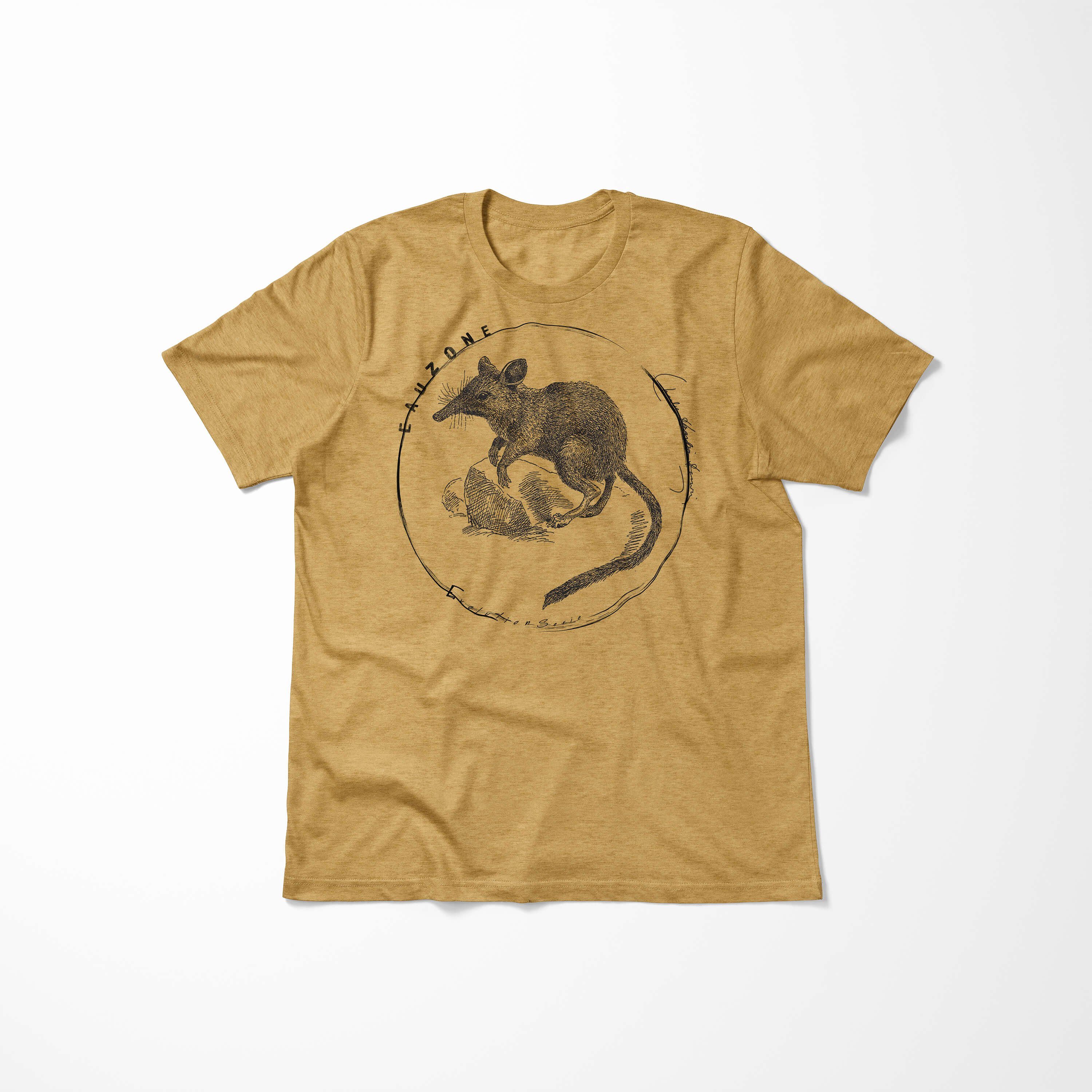 Herren Gold Art Antique Sinus Evolution T-Shirt Springspitzmaus T-Shirt