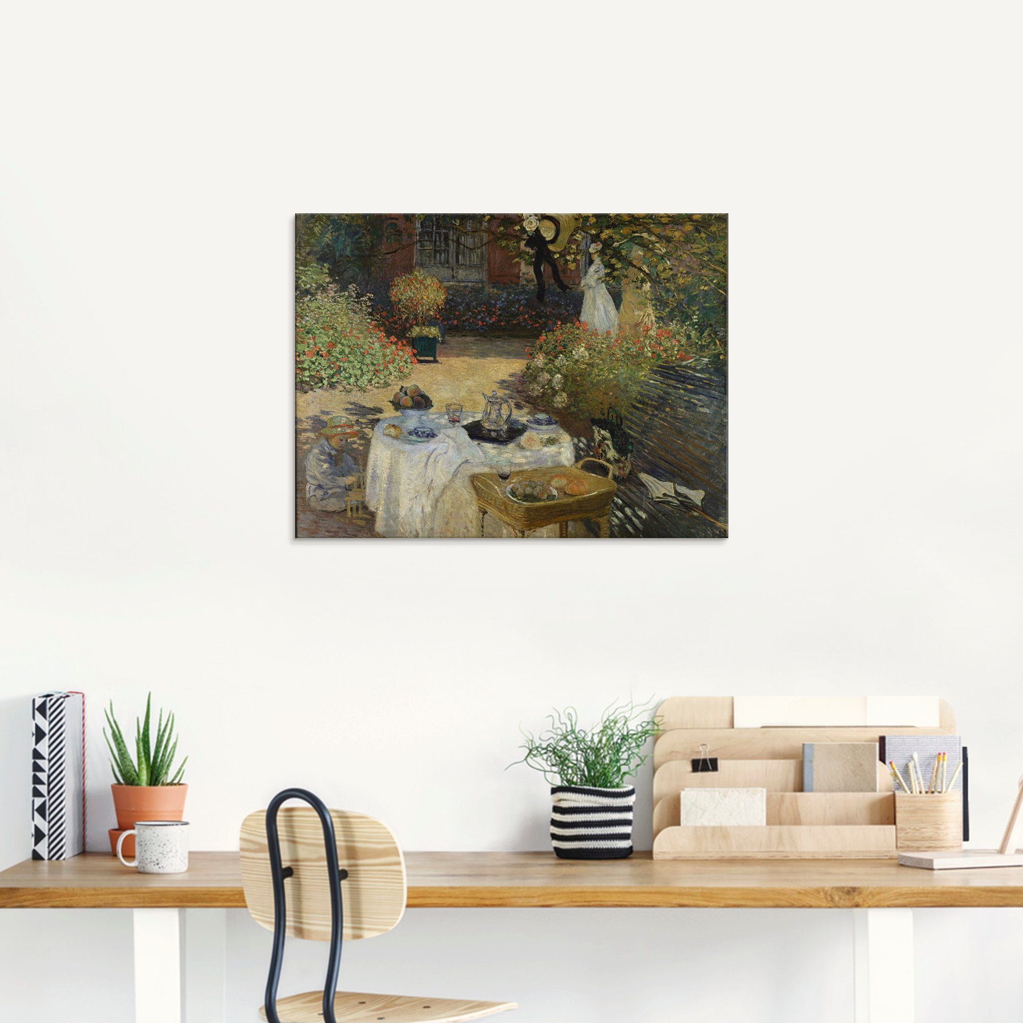 Artland Glasbild »Im Garten Claude Monets in Argenteuil«, Garten (1 Stück)-kaufen