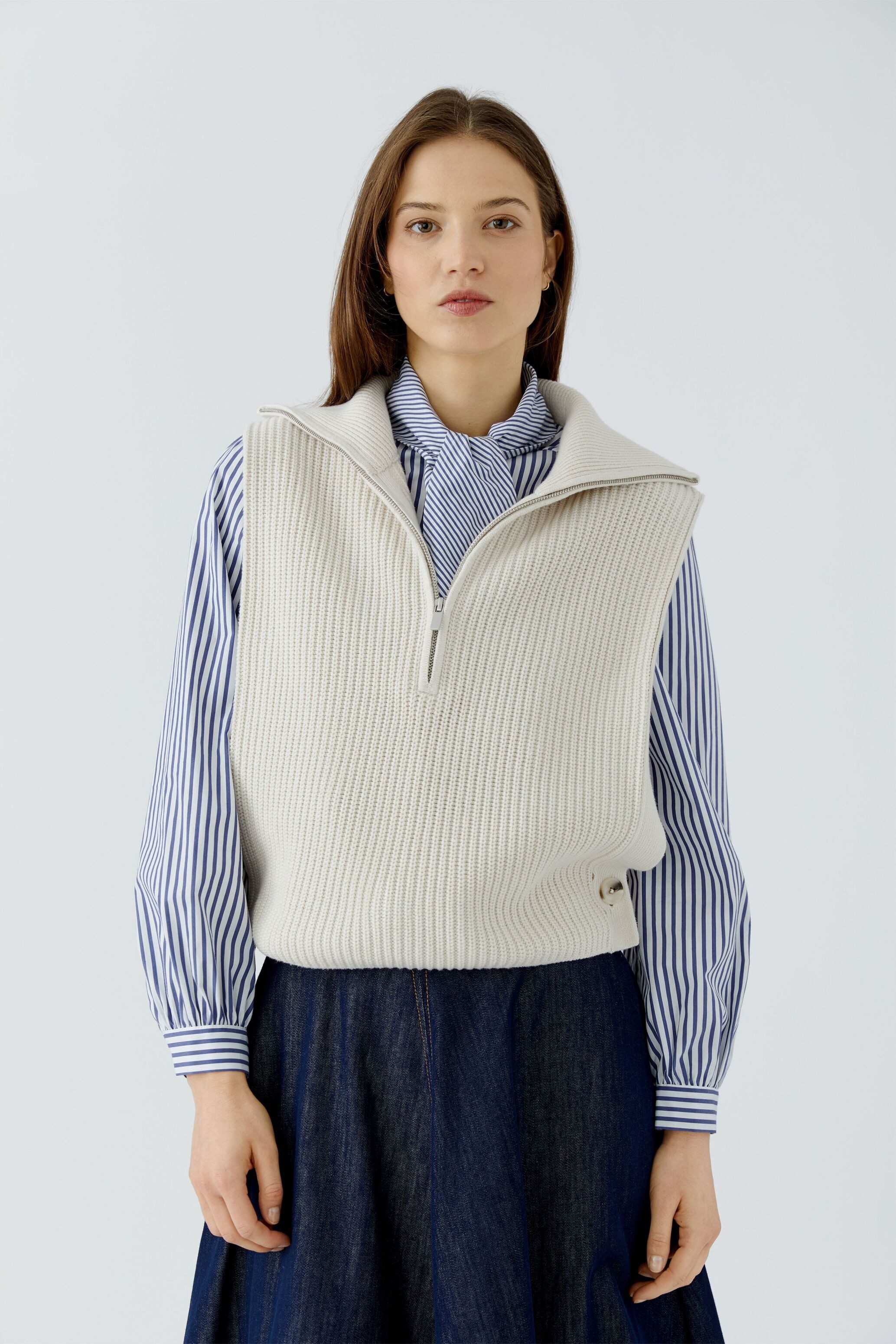 Oui Rollkragenpullover Gerade geschnitten