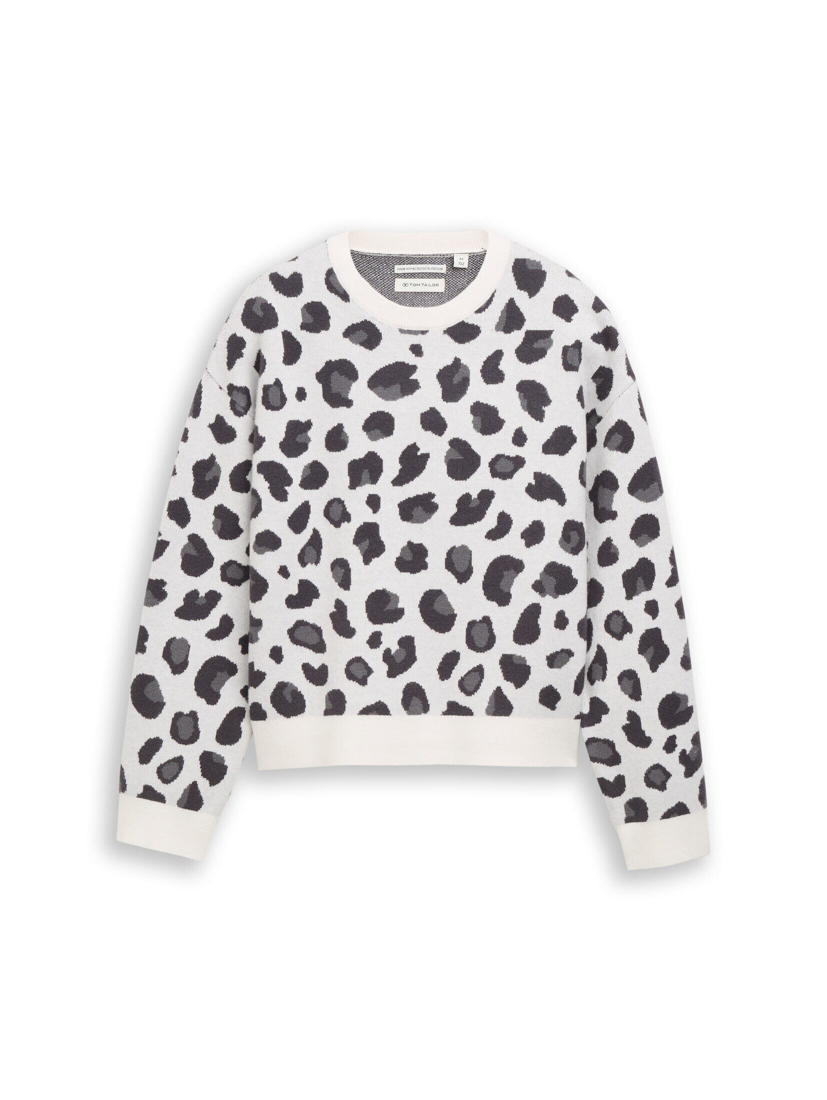 TOM TAILOR Strickpullover Pullover & Strickjacken Jacquard Strickpullover mit Leo-Muster