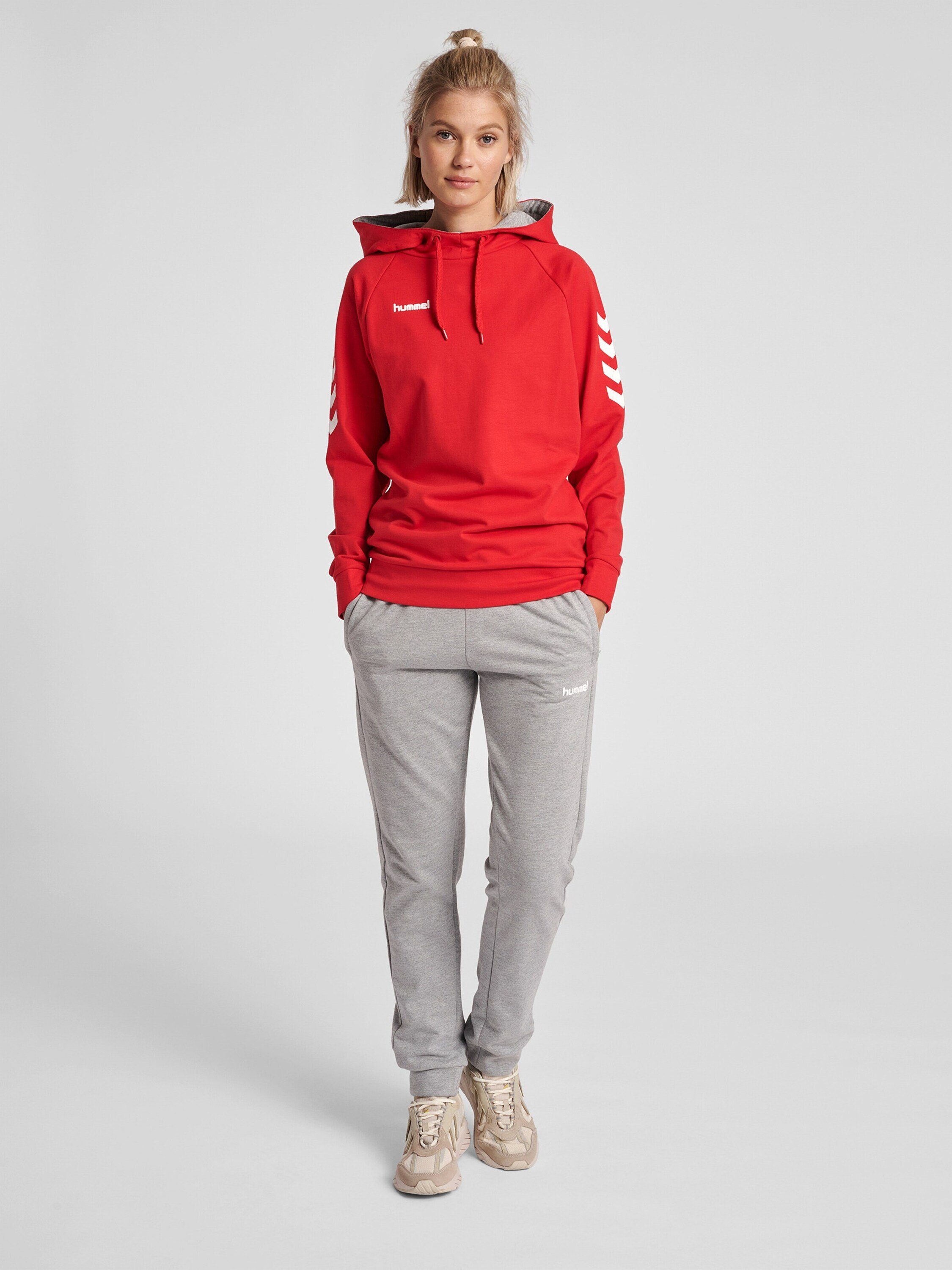 hummel Sweatshirt (1-tlg) Plain/ohne Rot Details