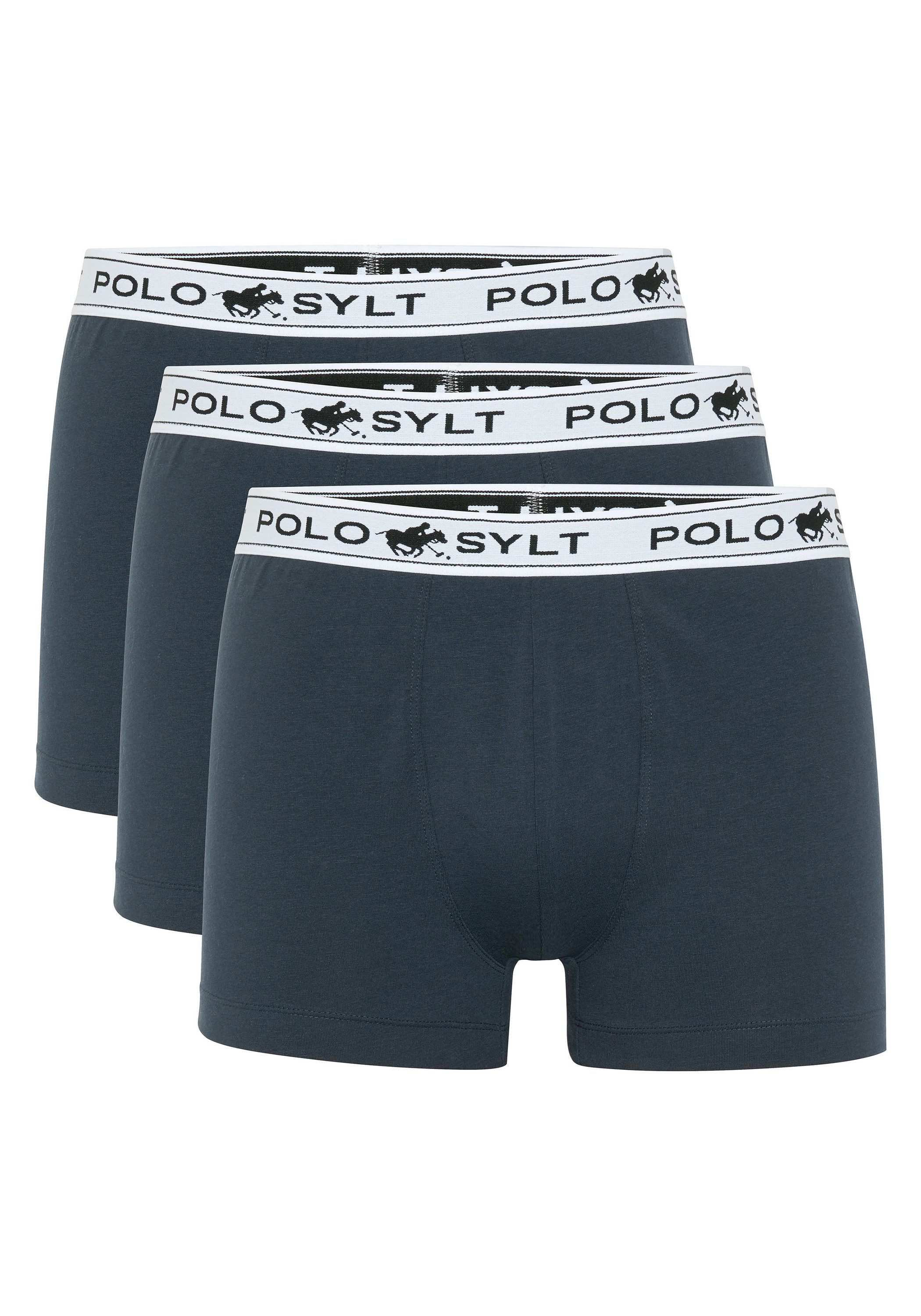 Polo Sylt Boxershorts im 3er-Pack mit Label-Elastikbund (3er-Pack, 3-St) günstig online kaufen