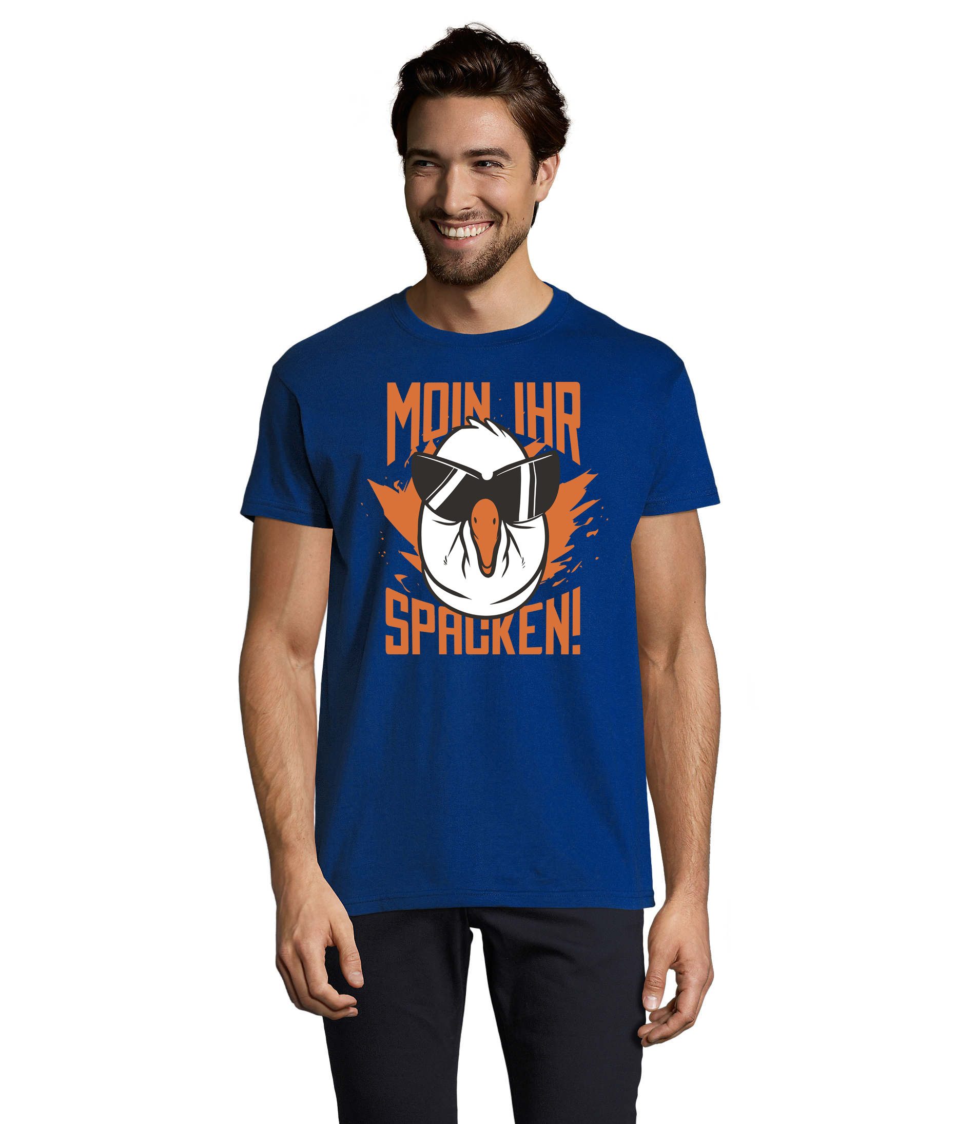 T-Shirt Coole Hamburg Moin See Möwe Herren Shirt Fun Motiv
