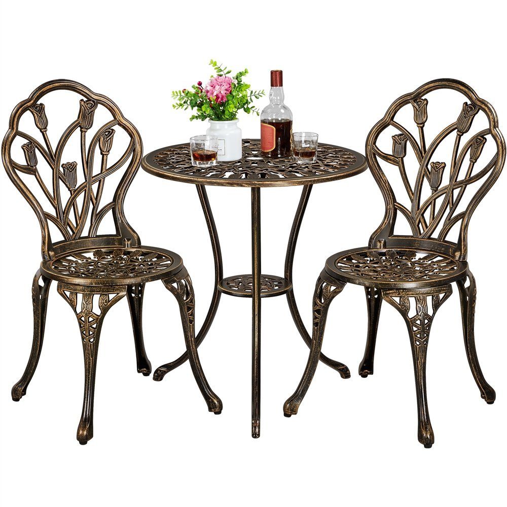 Yaheetech Balkonset, 3 TLG. Bistroset mit günstig online kaufen