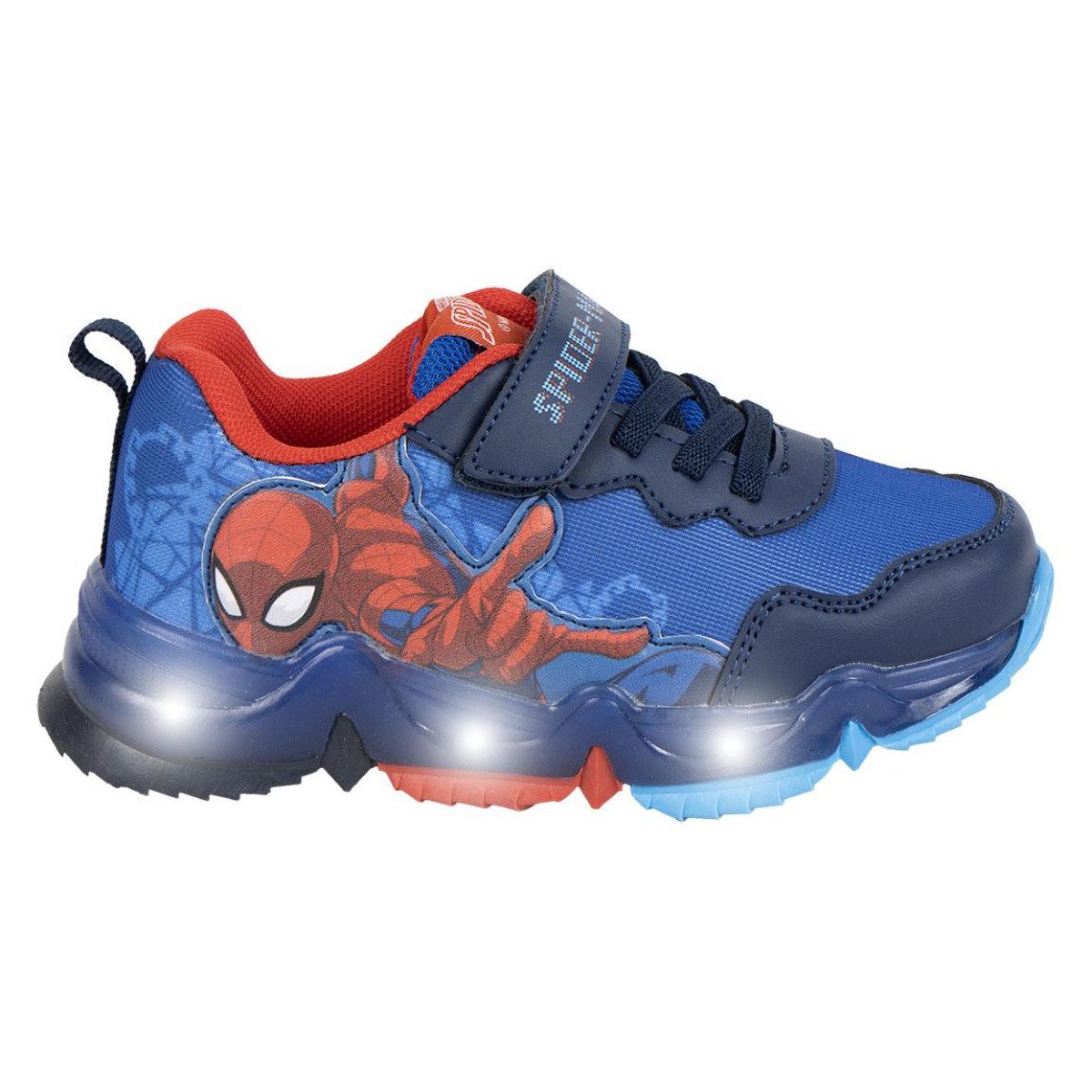 Spiderman Kinder Sneaker mit Lichteffekt Polyurethanleder Sneaker