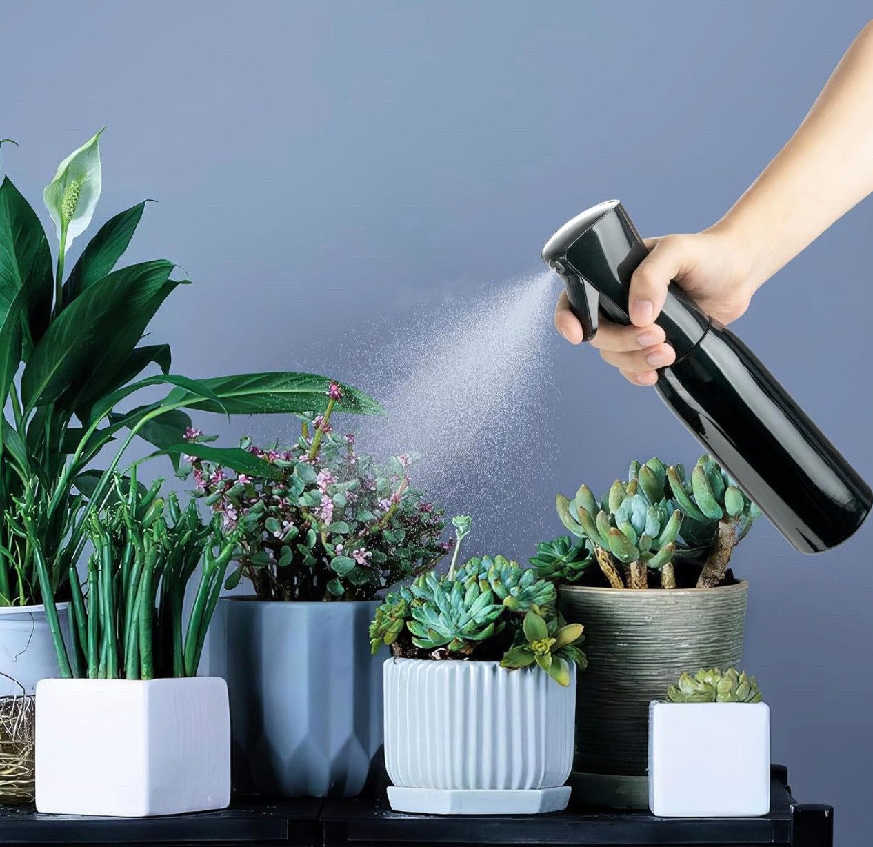 Samira Sprühflasche Sprühflasche für Haarspray, kontinuierliche Wassernebel-Sprühflasche, Drucksprüher, Kunststoff