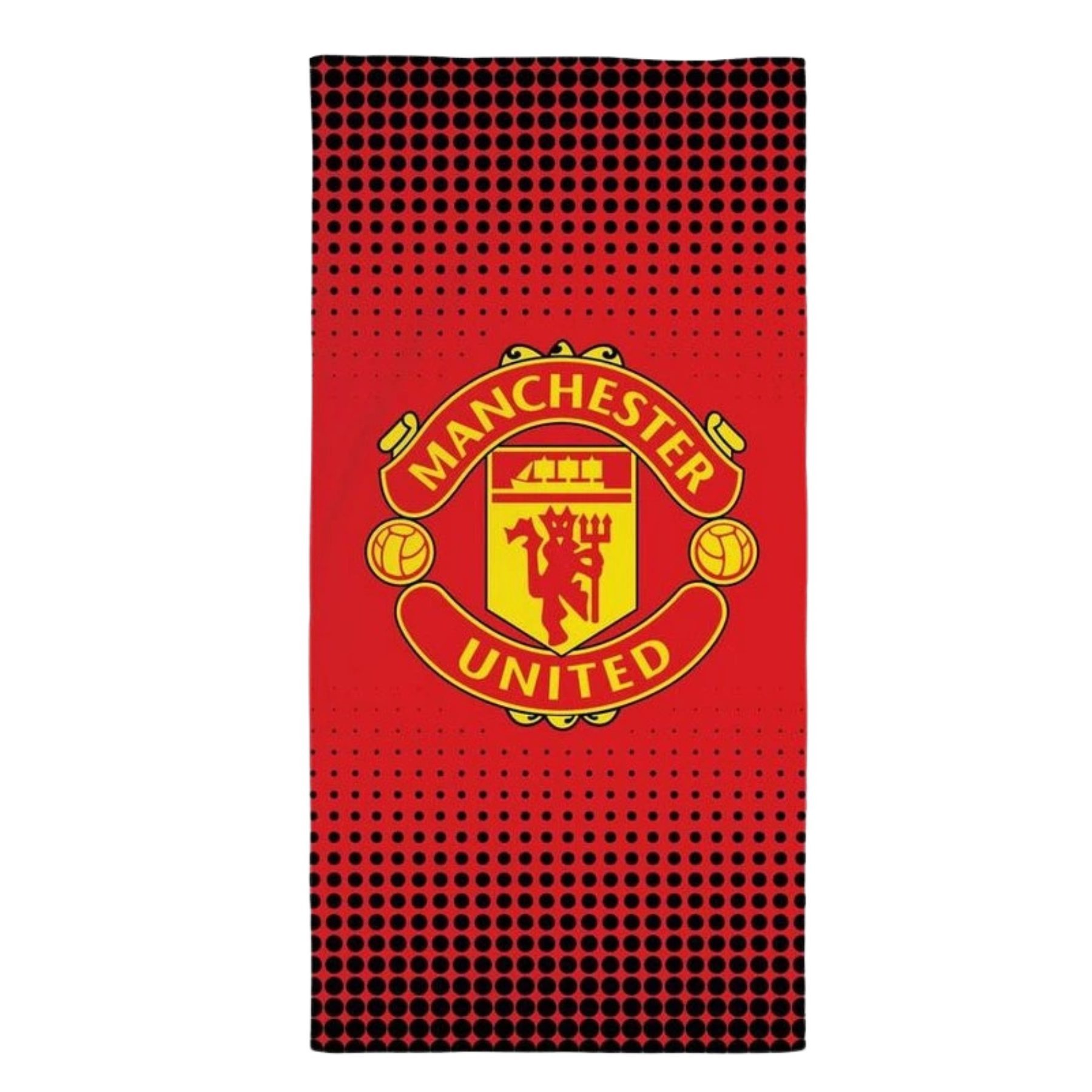Manchester United Strandtuch 75 x 150 cm Rot Baumwolle Badetuch Duschtuch, (Packung)