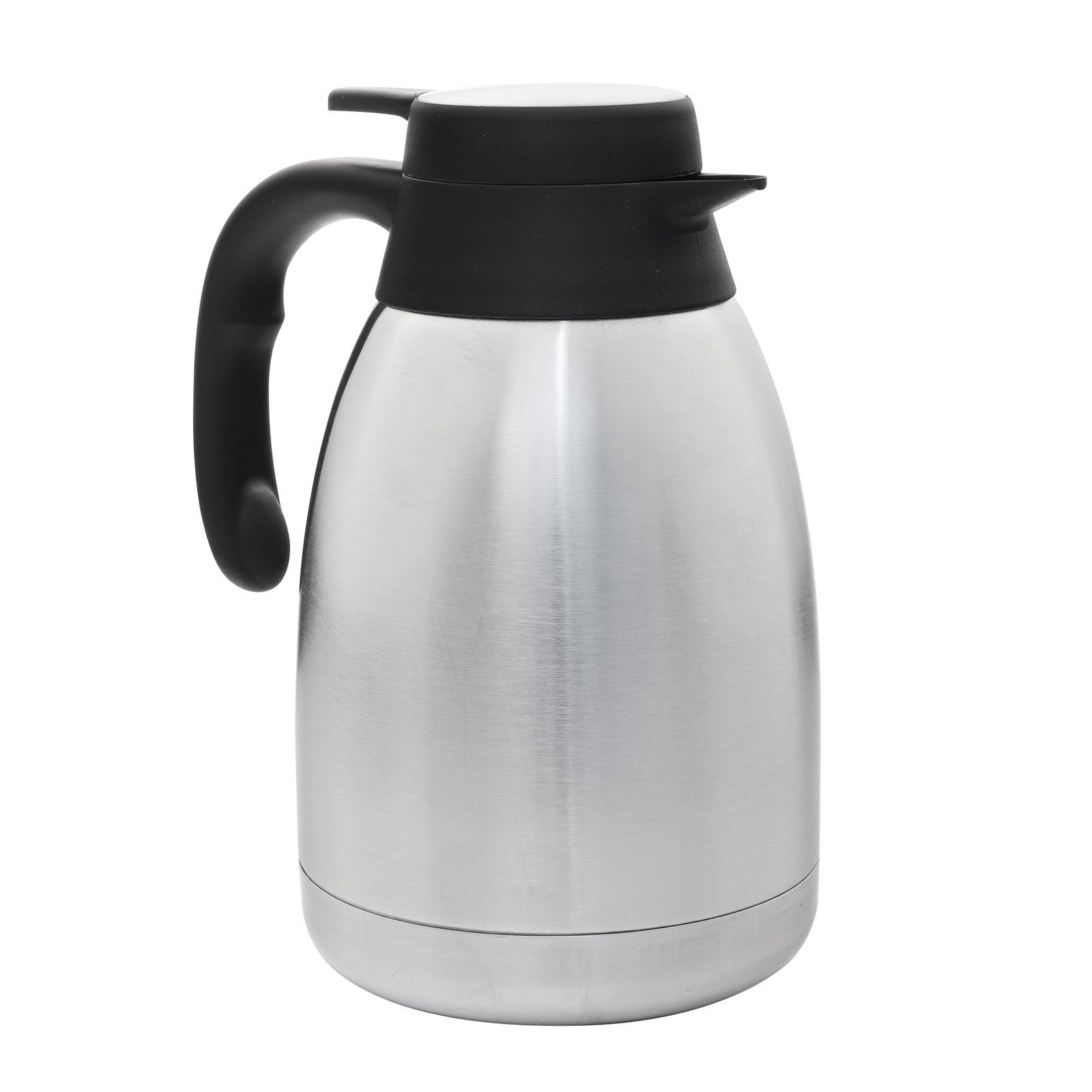HAC24 Isolierkanne Thermoskanne Kaffeekanne Teekanne Thermo Kaffee Tee Kanne, 1,5 l, (1-St), Edelstahl Einhandautomatik