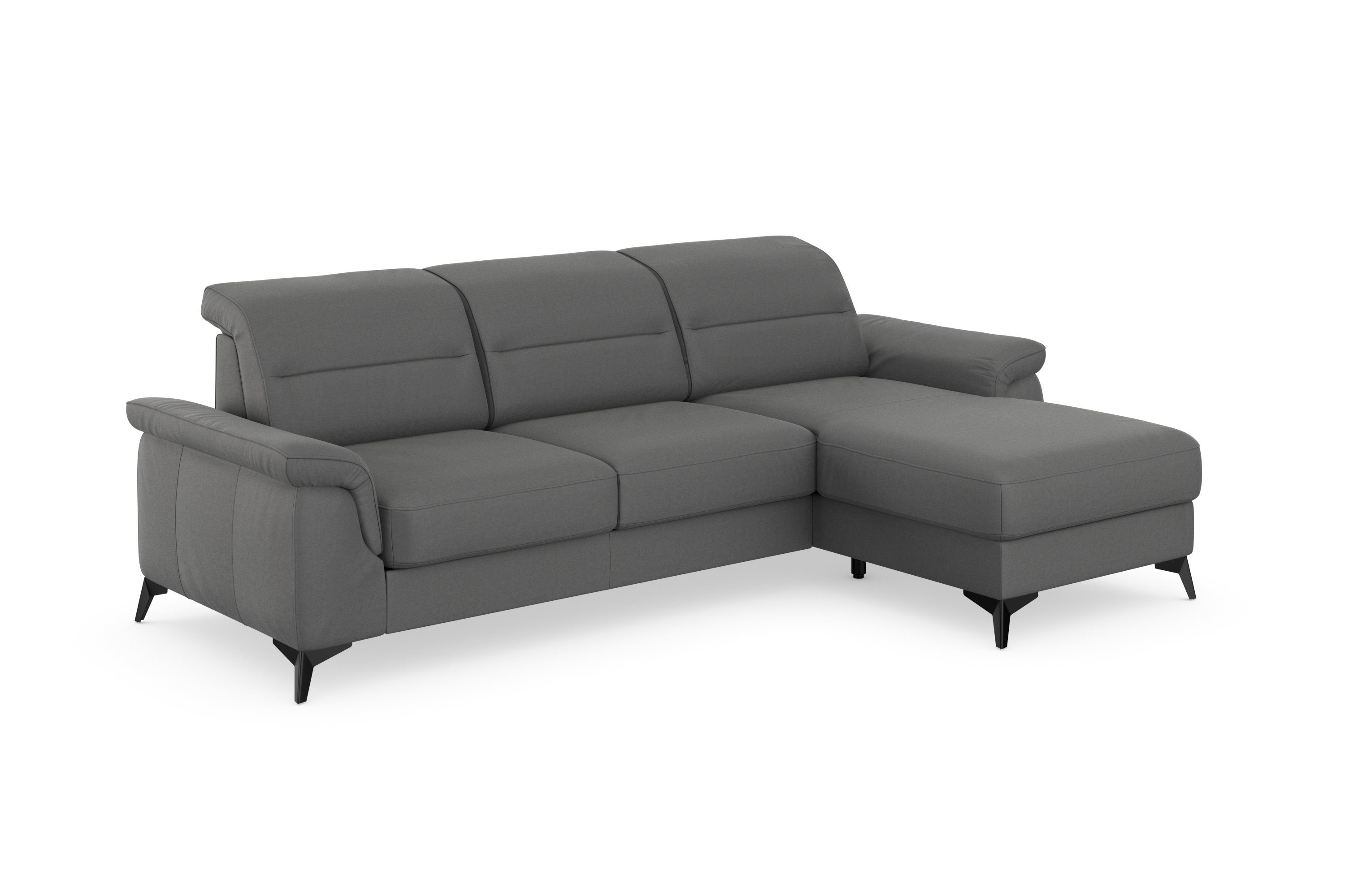 Recamiere, Sinatra, Kopfteilverstellung Armteilfunktion optional und mit sit&more Ecksofa mit