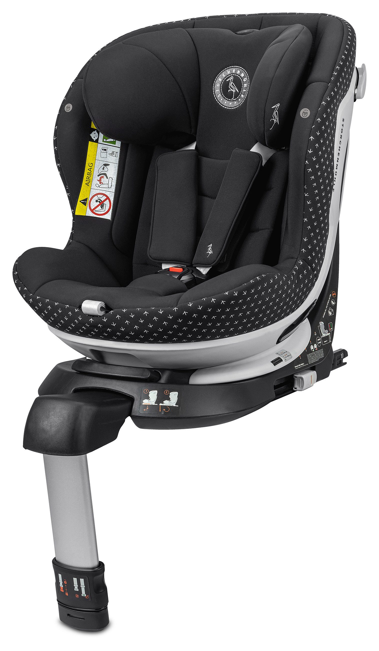 Storchenmühle Autokindersitz Niki start M, ab: 8 Monate, bis: 4 Jahre, ab: 61 cm, bis: 105 cm, sicherer 360°Kindersitz bis 4 Jahre