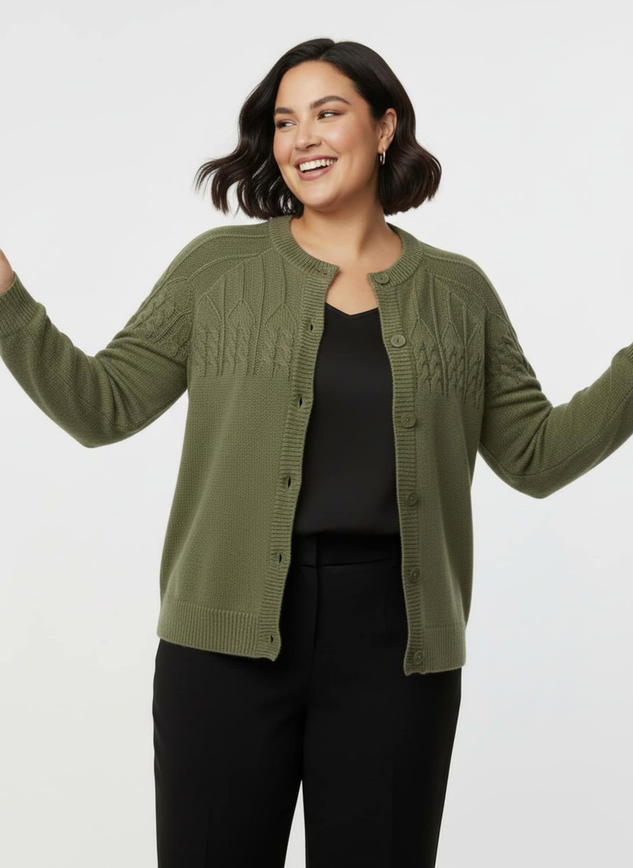 Witt Strickjacke Strickjacke Langarm