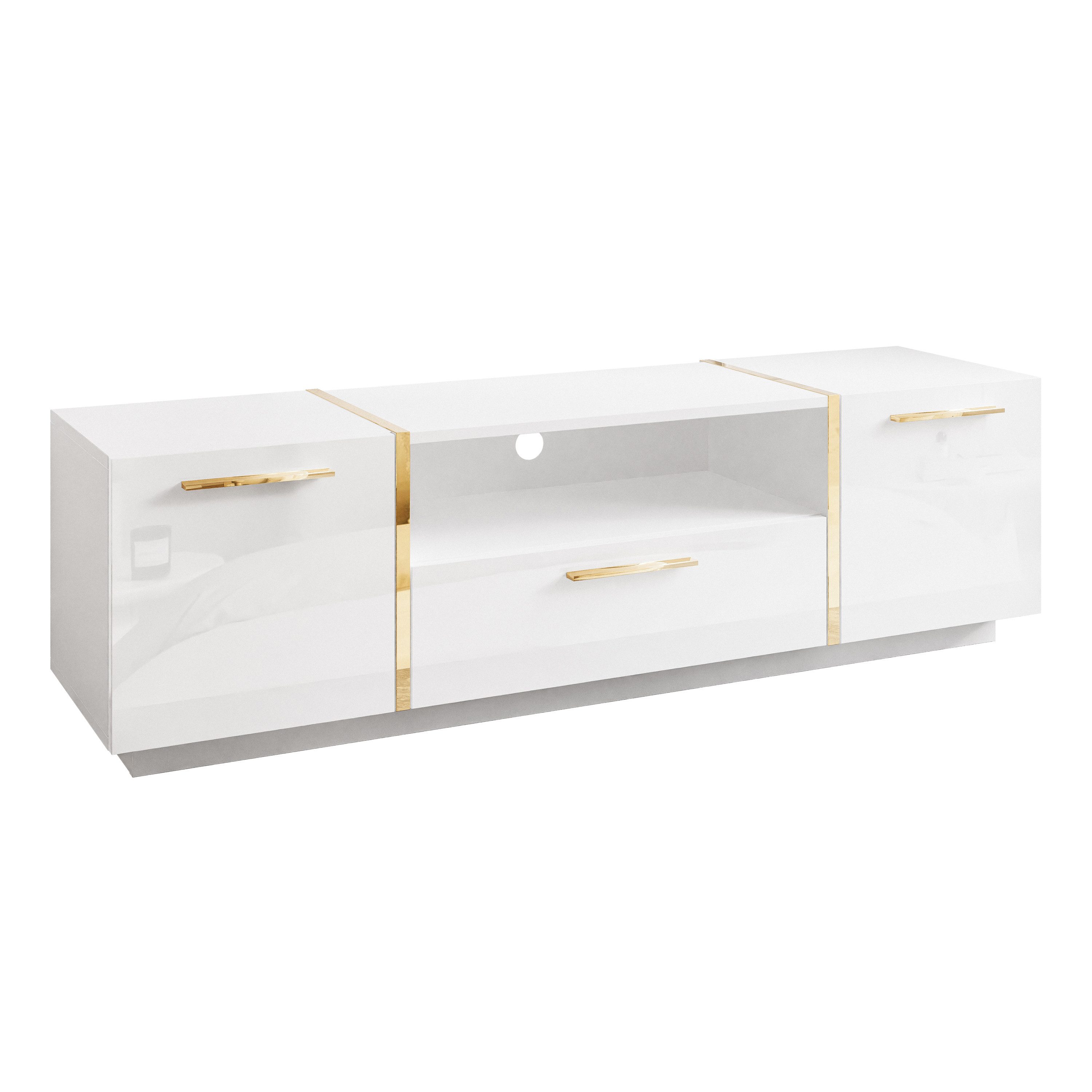 Lookway Lowboard TV ONYX Eleganter Hochglanz günstig online kaufen