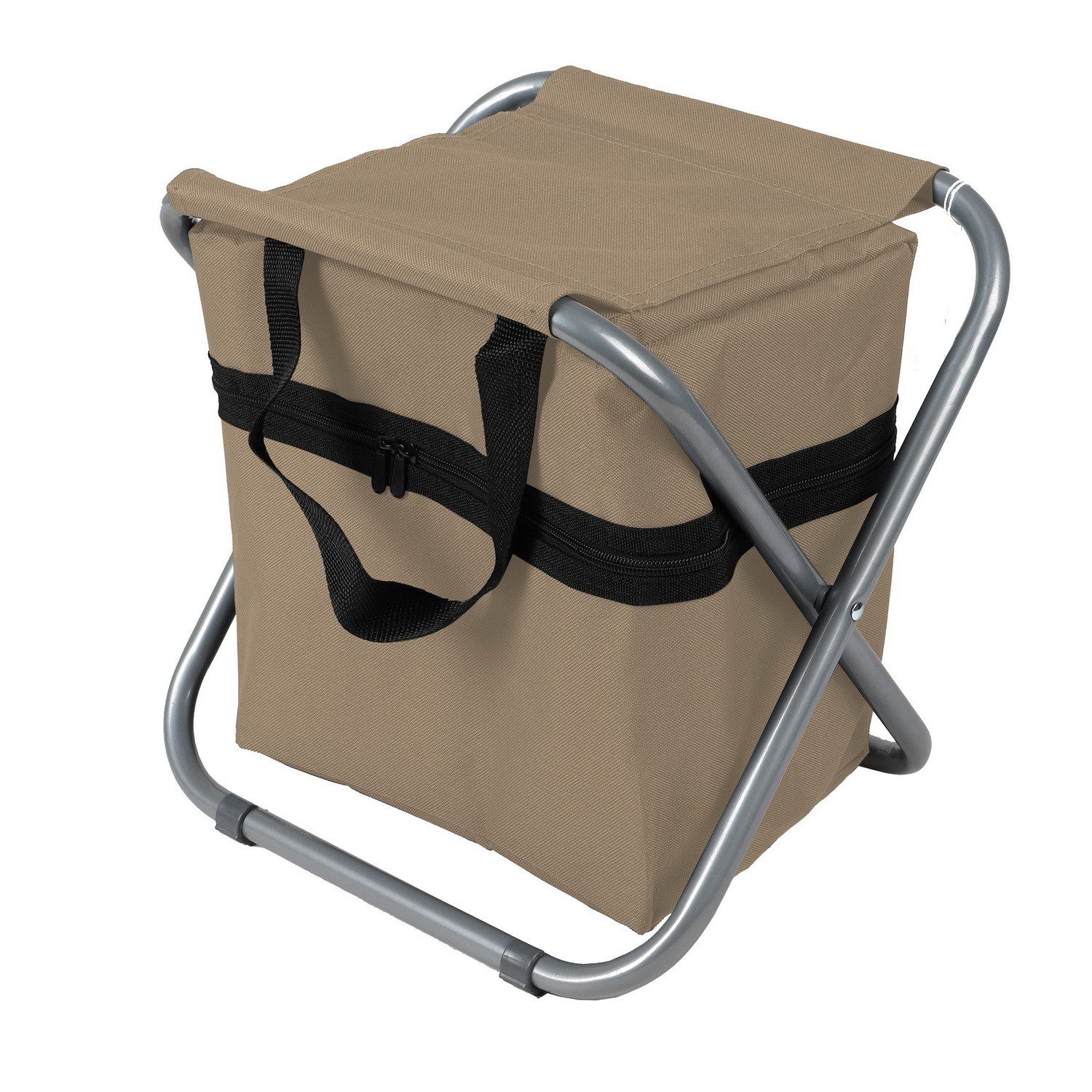 Sunnydays Campingstuhl Klappstuhl mit Kühltasche Faltstuhl mit Kühlfach