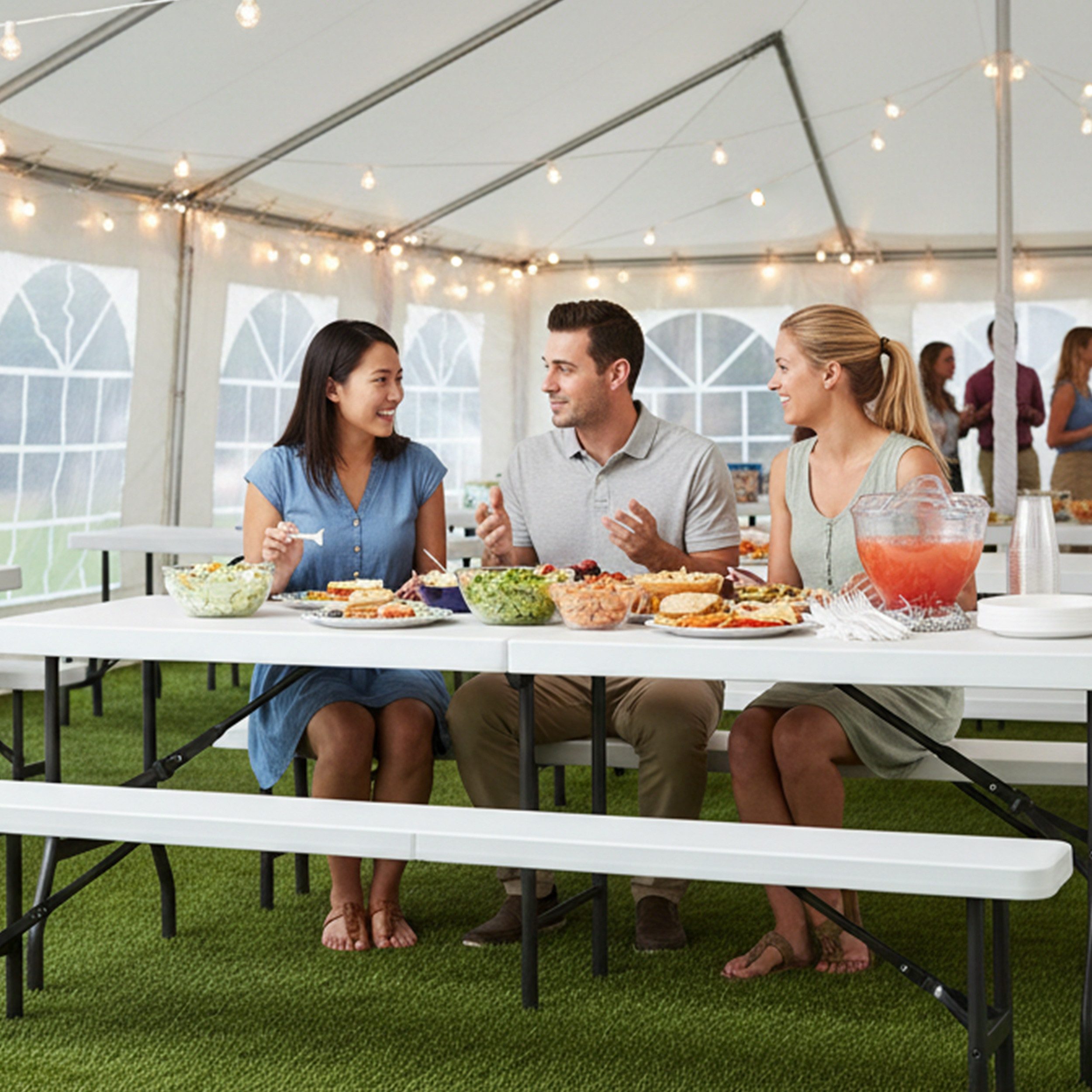 colourliving Bierzeltgarnitur Bierbank klappbar Koffer Klappbank als Sitzbank für Garten & Party, (1-tlg), Perfekt für Garten, Balkon, Terrasse, Camping oder Partys