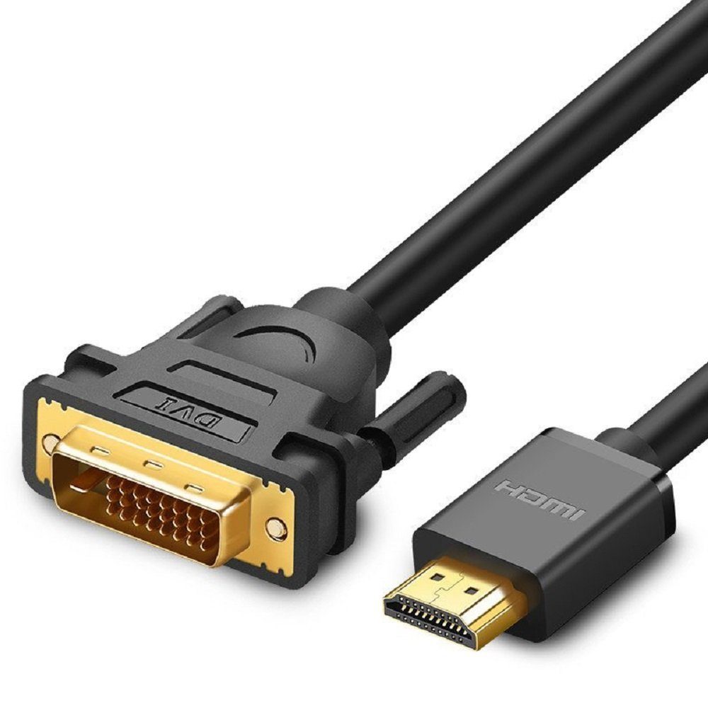 UGREEN 5 Meter Kabel Adapterkabel DVI 24 + 1 Pin kompatibel mit DVI 24 HDMI-Kabel