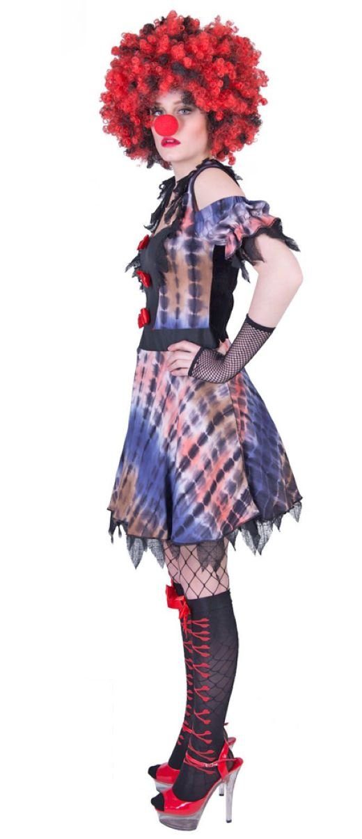 Funny Fashion Clown-Kostüm Grusel Killer Clown Lea - Kostüm für Damen