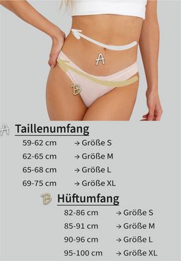 Fabio Farini Bikinislip Damen Unterhose - Frauen Pantys aus Baumwolle (Packung, 6-St) im sportlich modischen Bikini-Style
