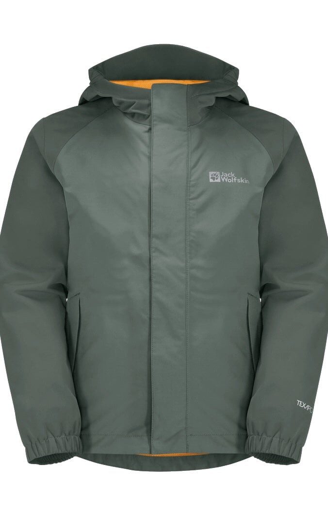 Regenjacke Tucan (leicht, winddicht, wasserdicht) hedgegrün Kinder