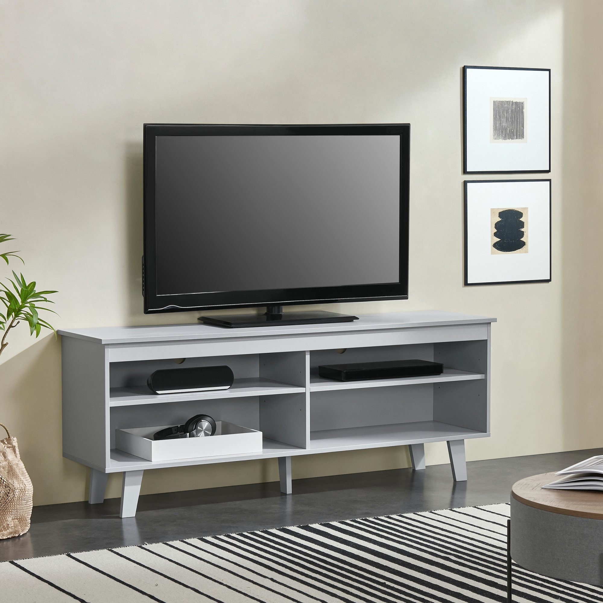 en.casa TV-Schrank »Stenløse« mit 4 Ablagefächern günstig online kaufen