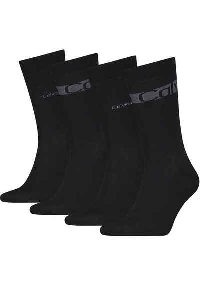 Calvin Klein Шкарпетки CK MEN SOCK 4P STRIPES (Packung, 4-Paar) mit Coolmax®-Fasern für Feuchtigkeitsregulierung und Atmungsaktivität