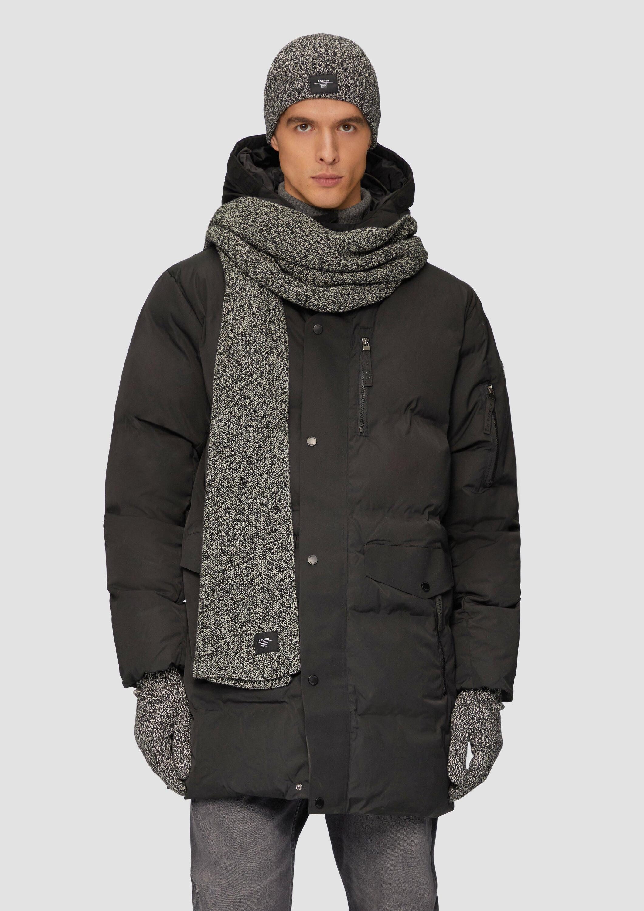 s.Oliver Schal Tuch, Baumwollschal aus Mouliné