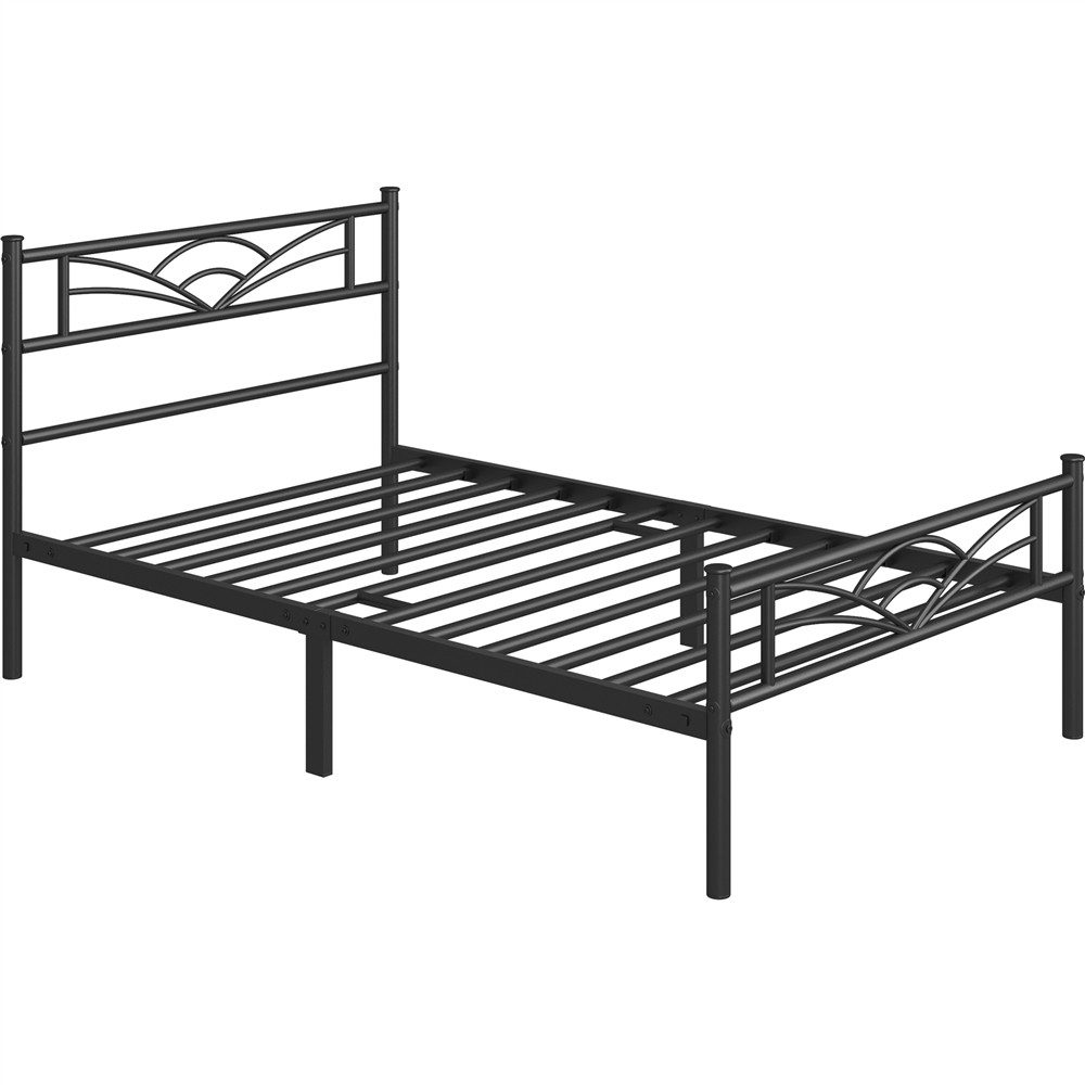 Yaheetech Bettgestell Metallbett, Bettrahmen mit Kopfteil, günstig online kaufen