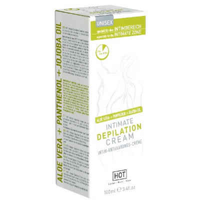 HOT Intimpflege Intimate Depilation Cream Tube mit 100ml, 1-tlg., Enthaarungscreme für SIE und IHN