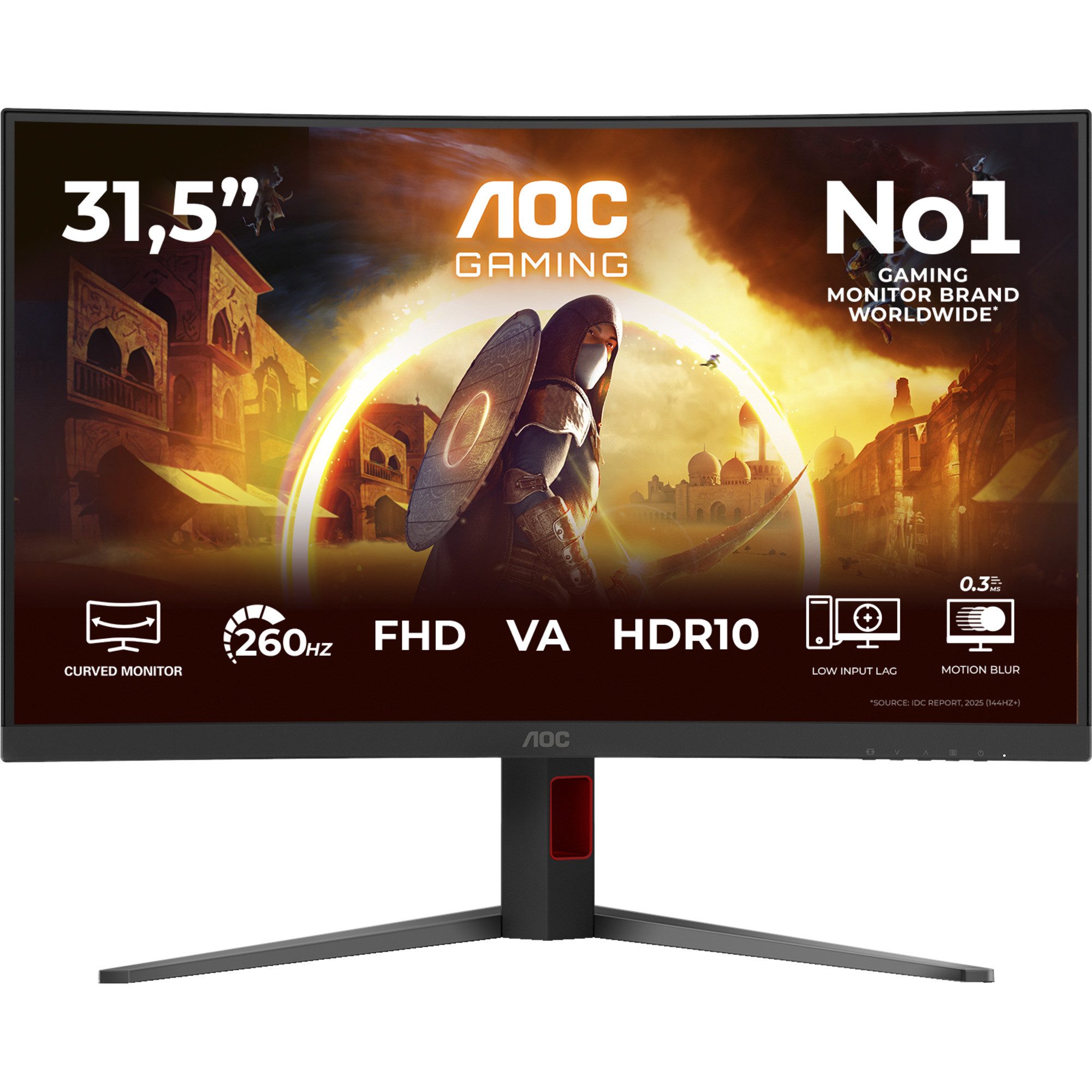 AOC AOC C32G4Z, Gaming-Monitor, (FullHD, VA, Curved, TFT-Monitor (1920 x 1080 px)