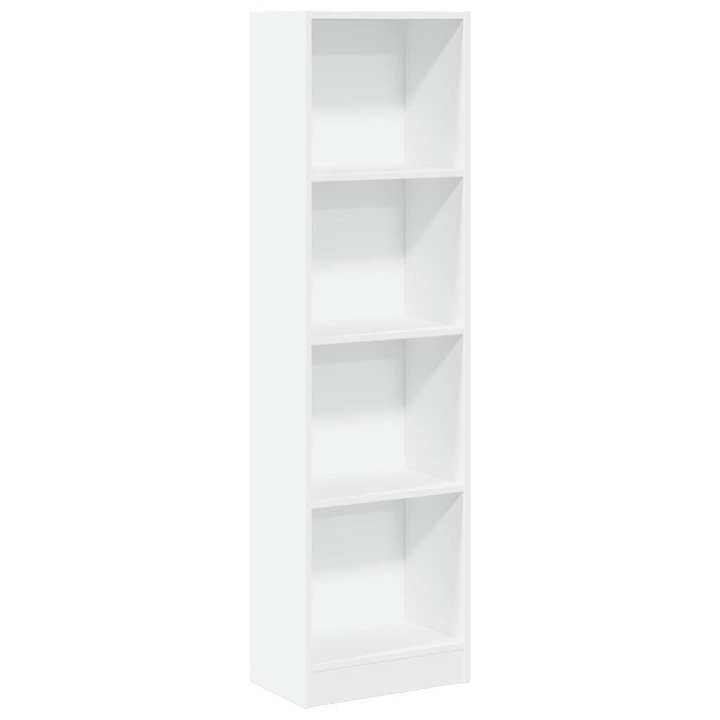 vidaXL Bücherregal Bücherregal Weiß 40x24x143 cm günstig online kaufen