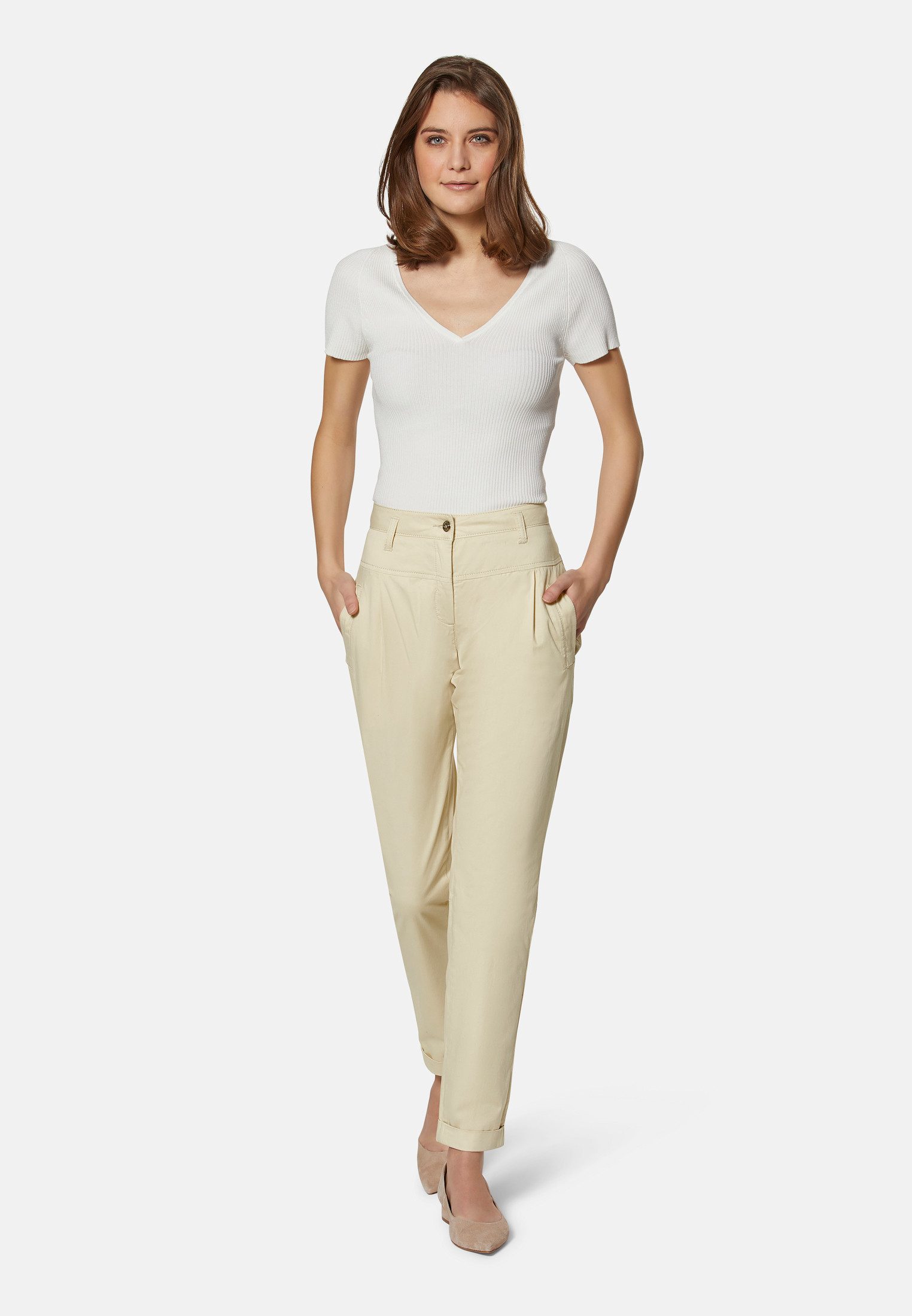 MADELEINE Chinos Chino-Hose mit Bundfalten günstig online kaufen