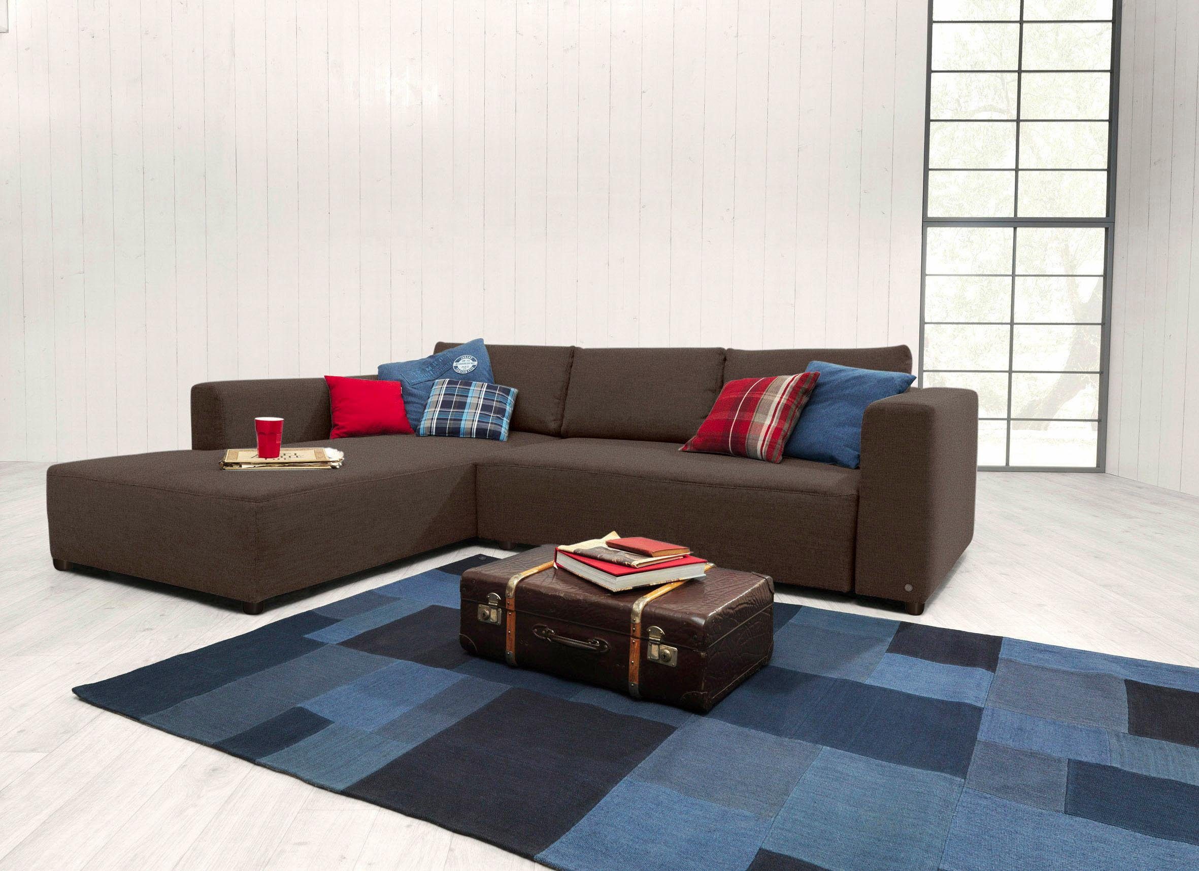 TAILOR der M, COLORS mit HOME COLLECTION, & HEAVEN Bettkasten Bettfunktion Ecksofa aus STYLE wahlweise TOM