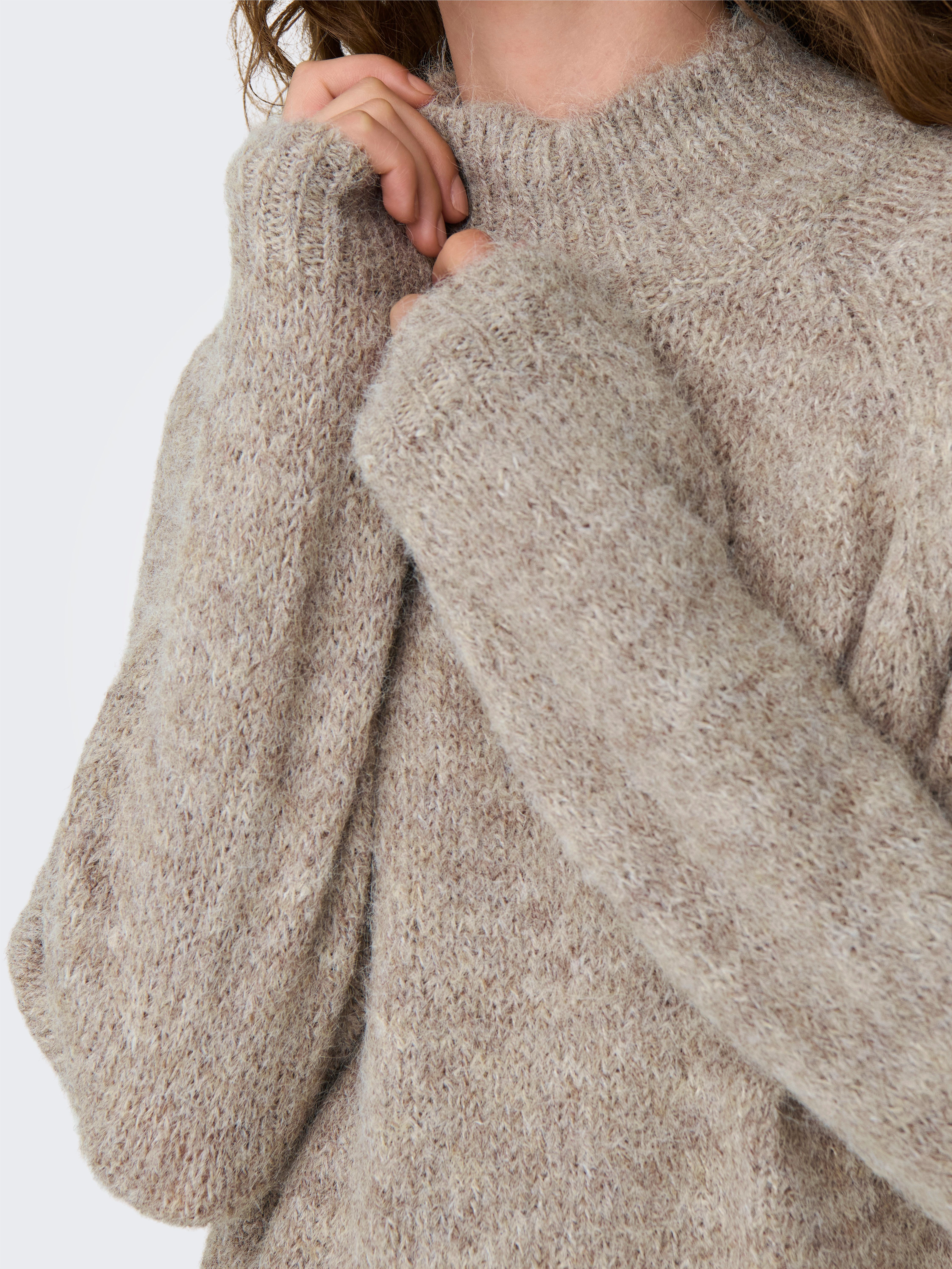 JDY Stehkragenpullover JDYZOEY LIFE L/S HN RAGLAN PUL KNT NOOS