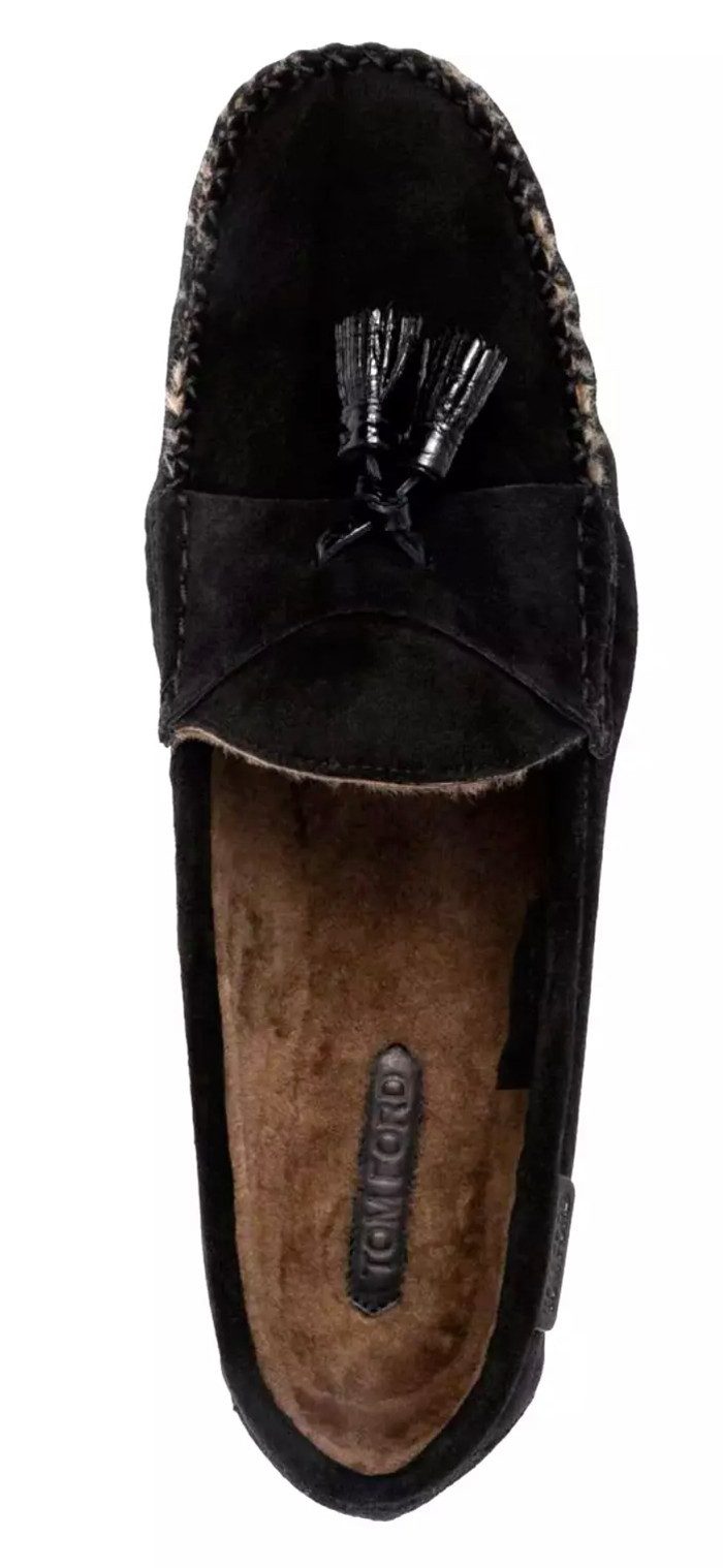 Tom Ford Berwick Schuhe Lammfell Tasselled Suede Mokassins Loafer Aus geschmeidigem Kalbsleder in edlem Wildleder-Finish