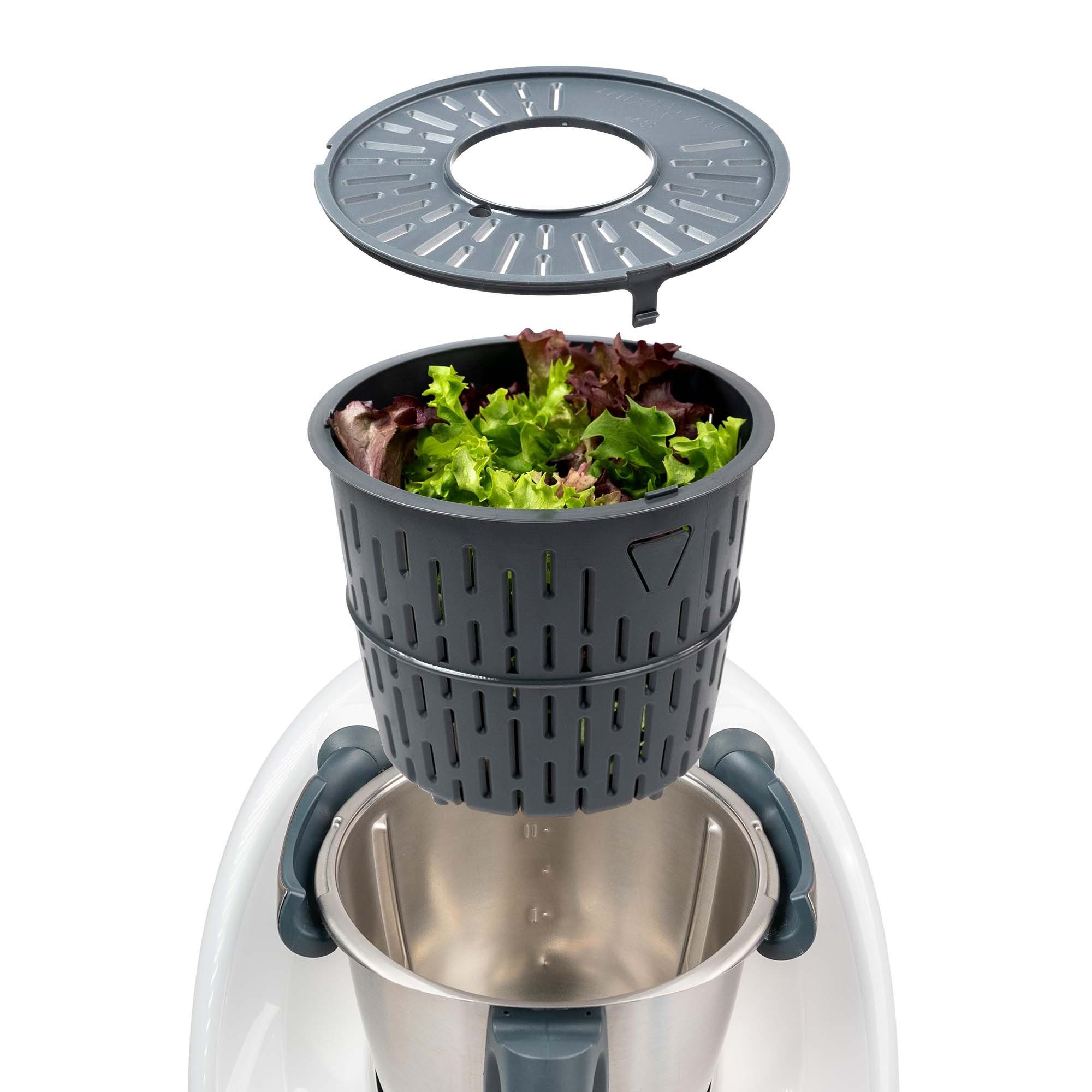 Mixcover Küchenmaschinen Zubehör-Set mixcover Salatschleuder kompatibel mit Thermomix TM7 TM6 TM5 waschen