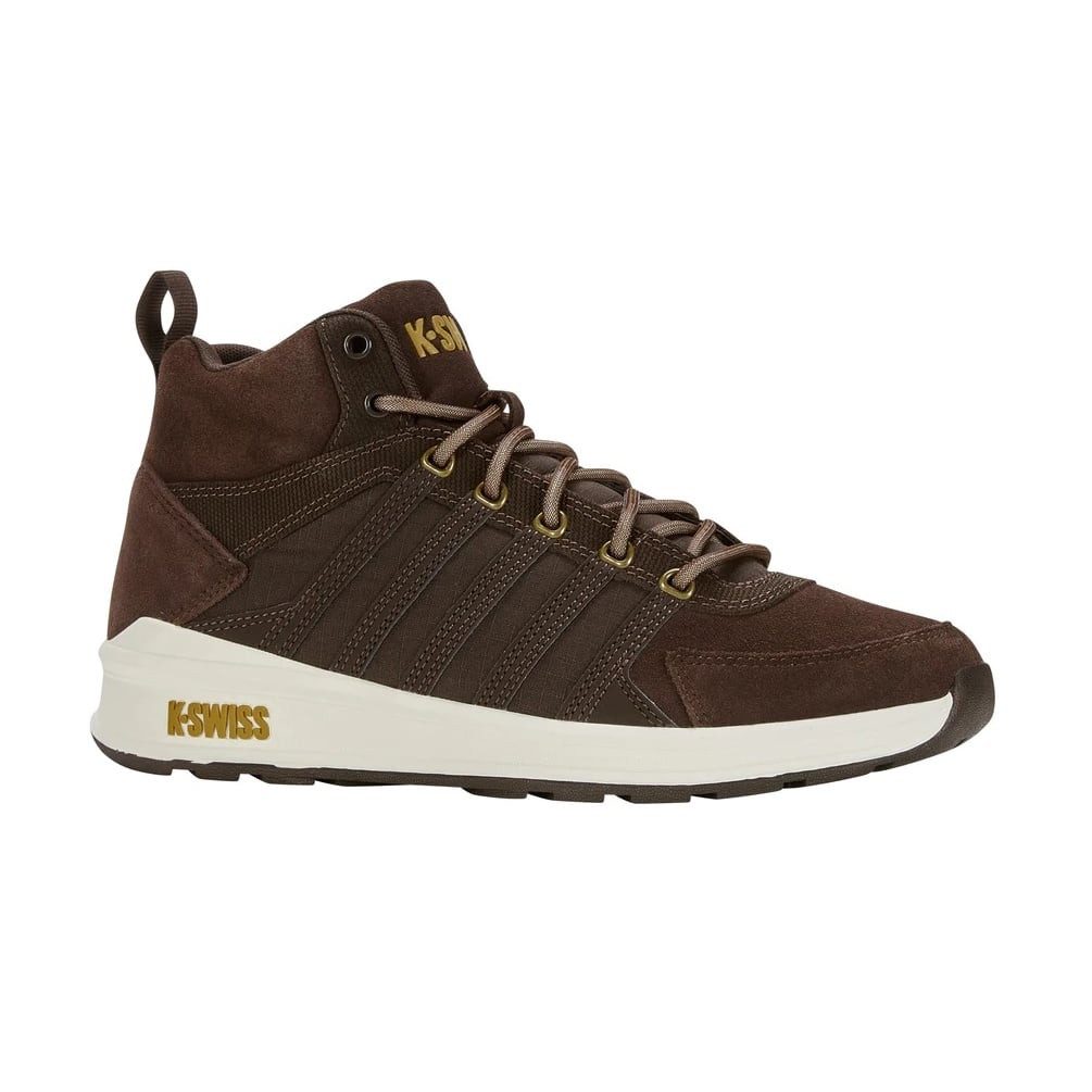 K-Swiss Winterschuhe Vista Trainer Mid (Leder) dunkelbraun/gold Herren Sneaker