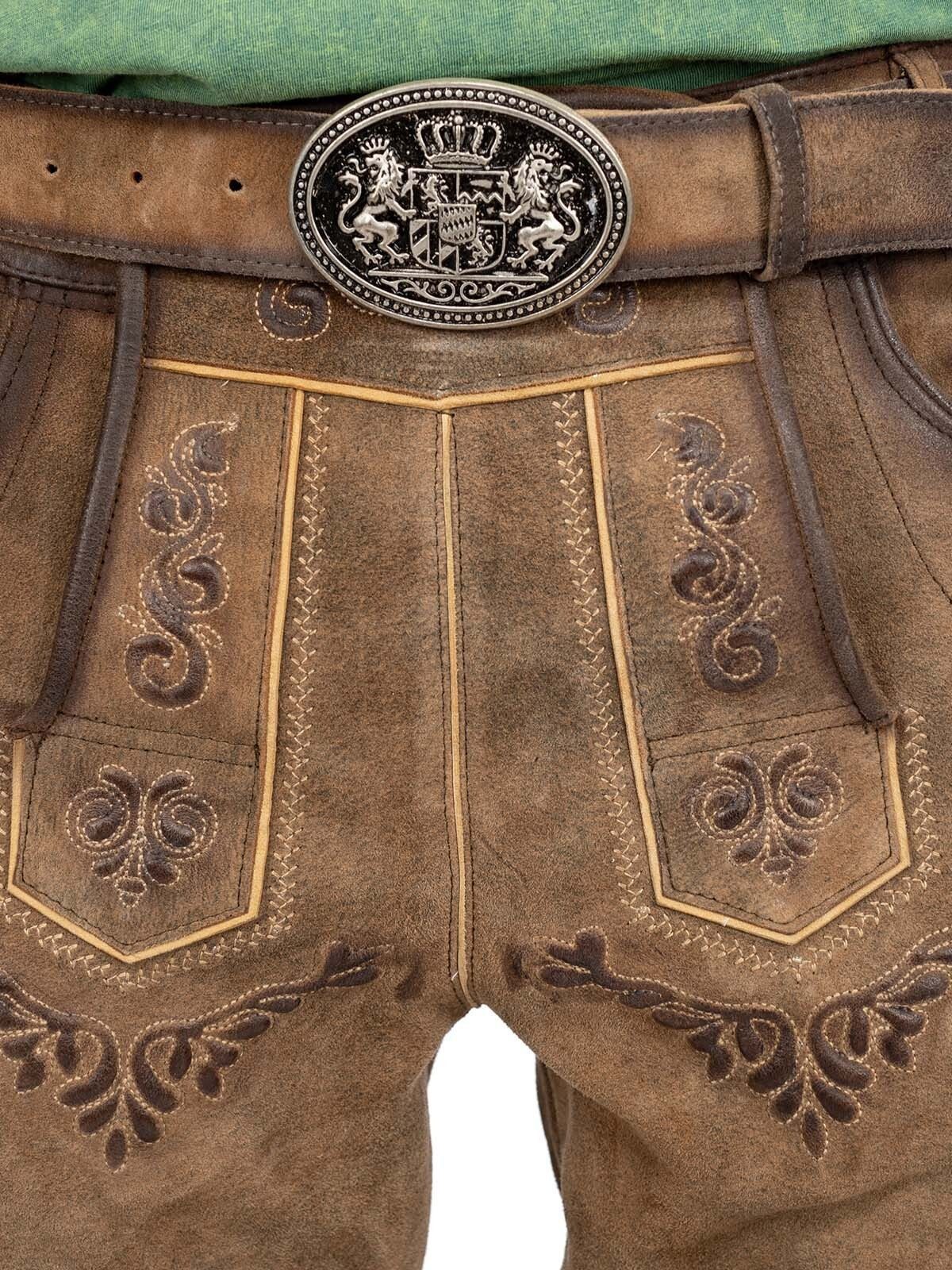 Maddox Trachtenlederhose Ronn Gürtel mit Schnalle günstig online kaufen
