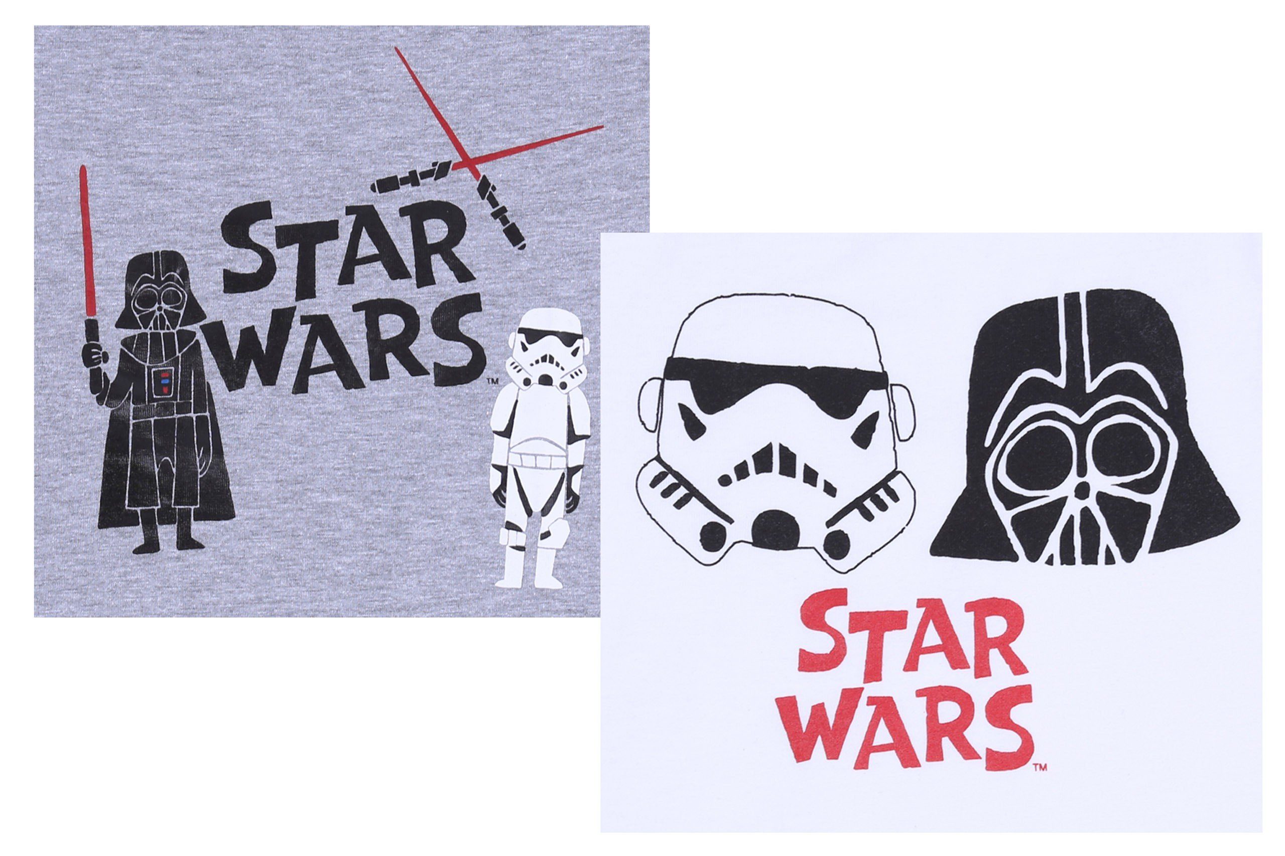 Sarcia.eu Schlafanzug STAR WARS DISNEY 2x Pyjama Schlafanzug für Jungen 5-6 Jahre