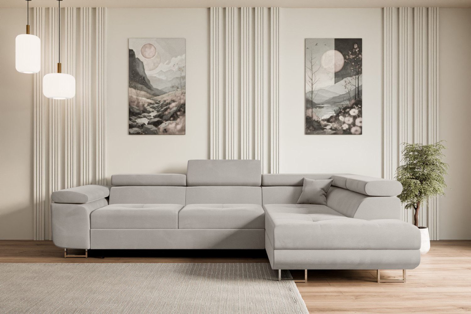 ALTDECOR Ecksofa GUSA-L, Couch mit Schlaffunktion, günstig online kaufen