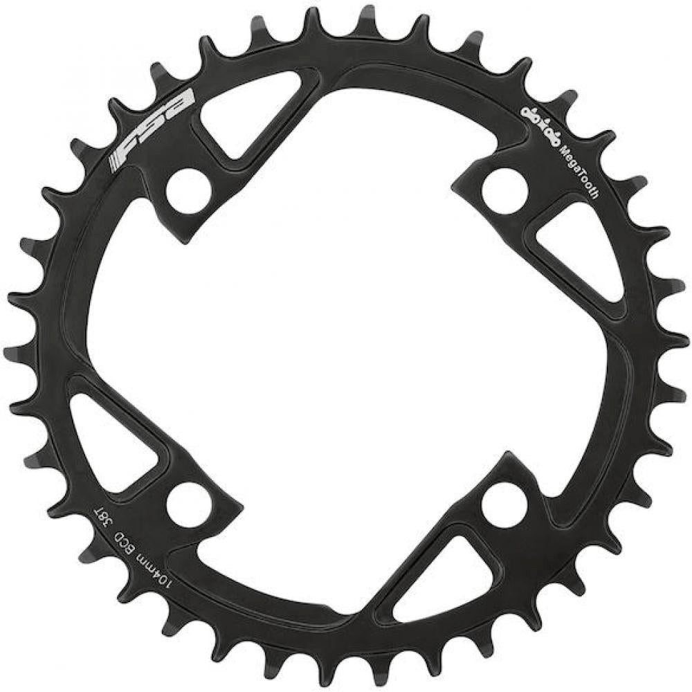 FSA Fahrradkette FSA Kettenblatt E-Bike Stahl 4-Arm Megatooth 44 T Schwarz - 104mm BCD